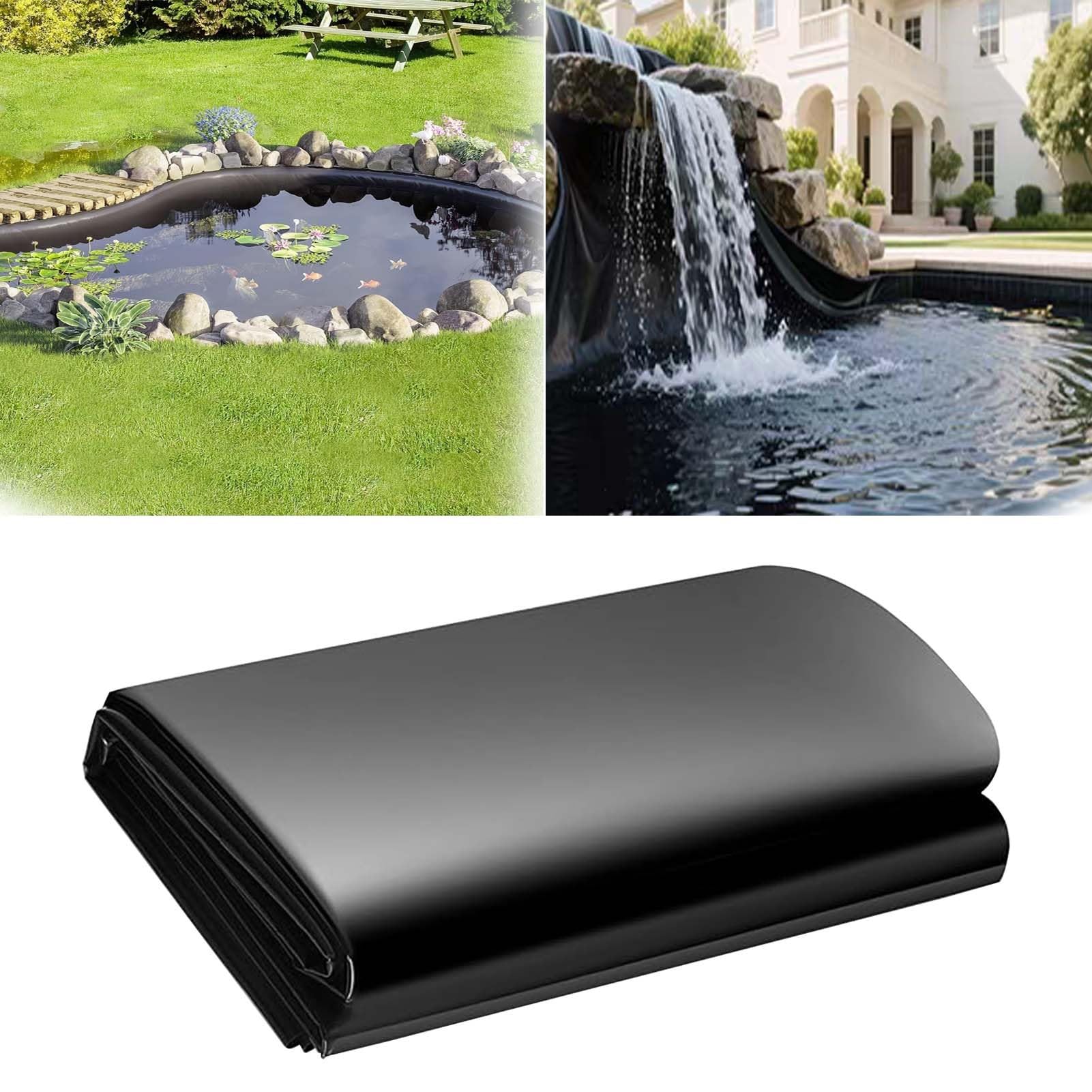 Revêtement d'étang en PEHD pour créer un jardin aquatique naturel avec ruisseau