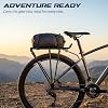 Flexzion Bike Rear Rack, 55 lbs Adjustable Bicycle Rear Rack for Back of Bike, Aluminum Bike Cargo Carrier for 26-28 Inch Wheels, Rear Mount Luggage Platform for Commuter, Touring & Cruiser Bikes