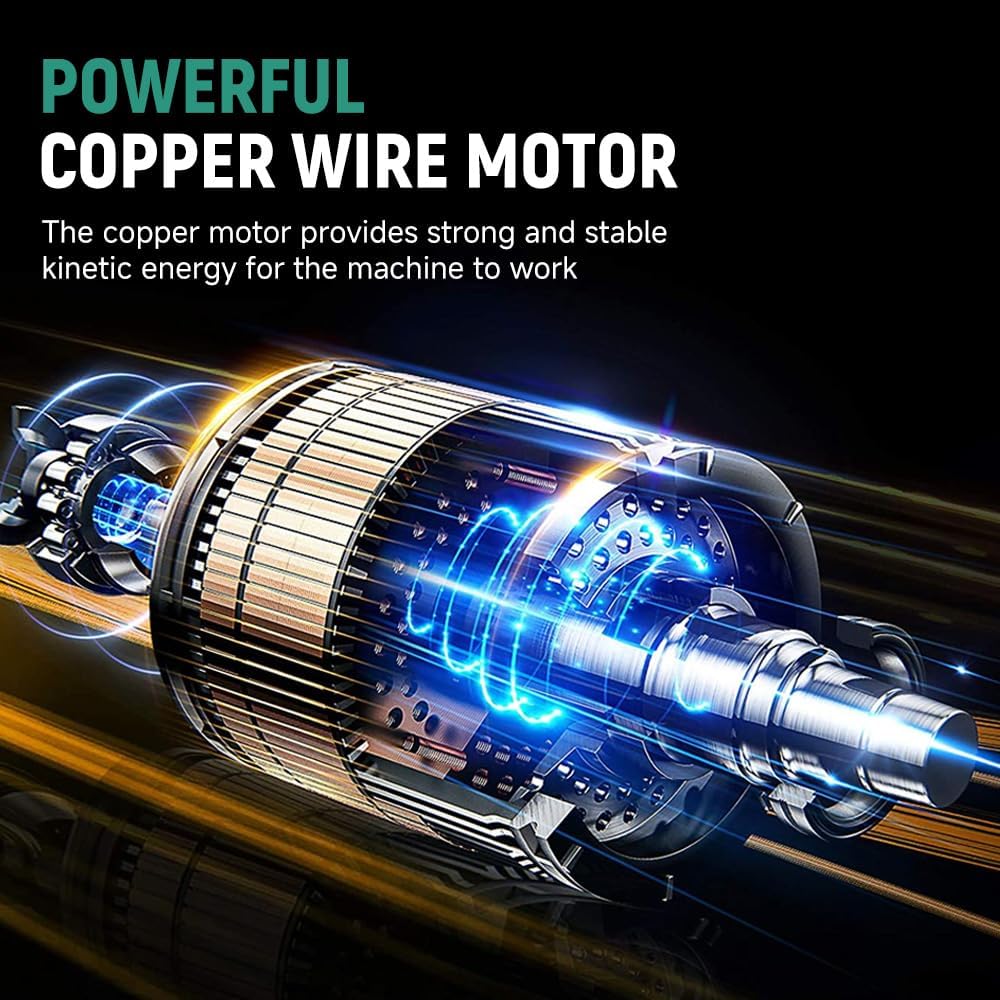 Hoteche 1/4-Inch Electric Die Grinder 6-Amp Heavy Duty Compact High-Speed Rotary Die Grinder Tool for Precision Grinding, Cutting, and Polishing