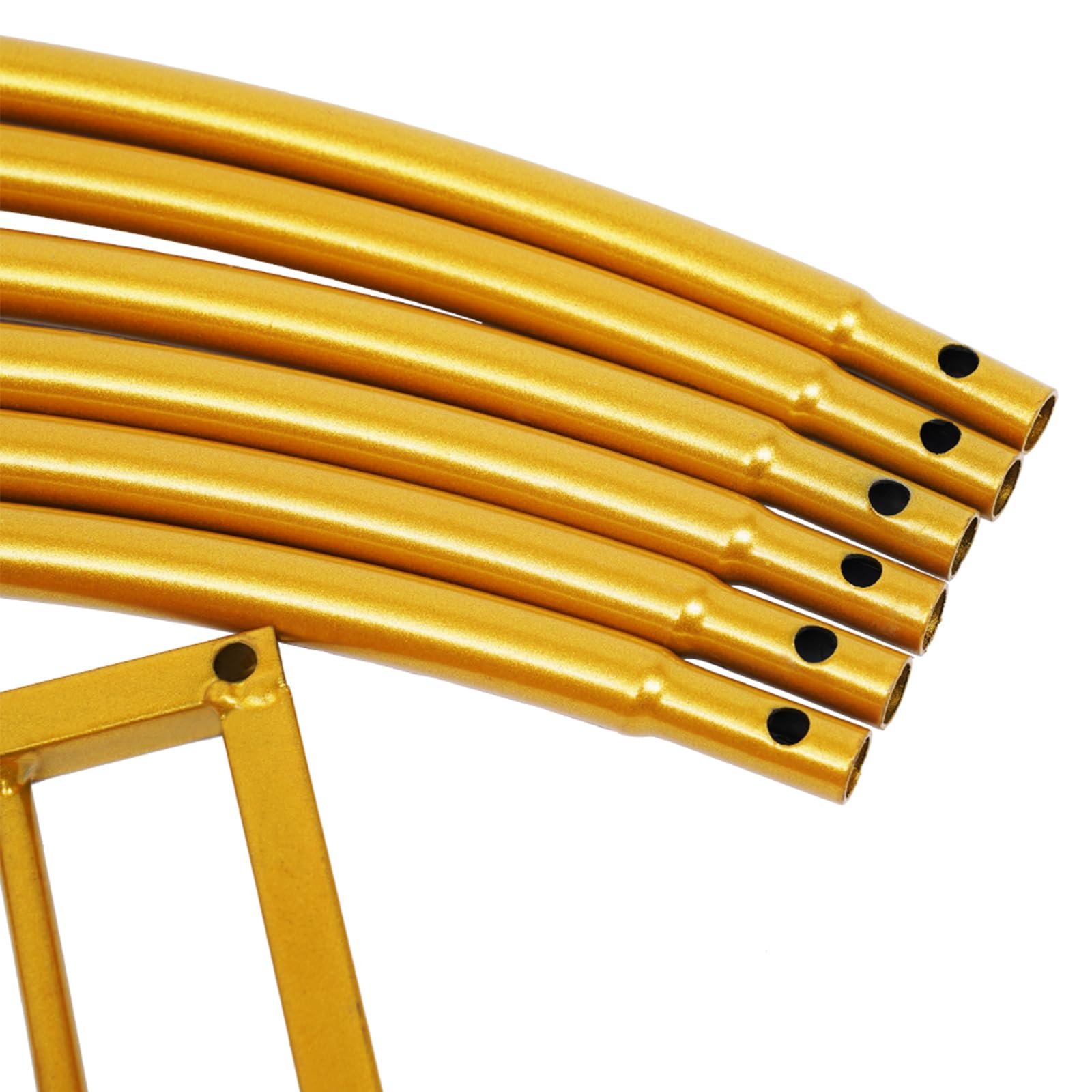 Soporte para tartas de 80 cm, soporte para tartas de boda, anillo de boda, arco de fondo, círculo, arco de boda (dorado)