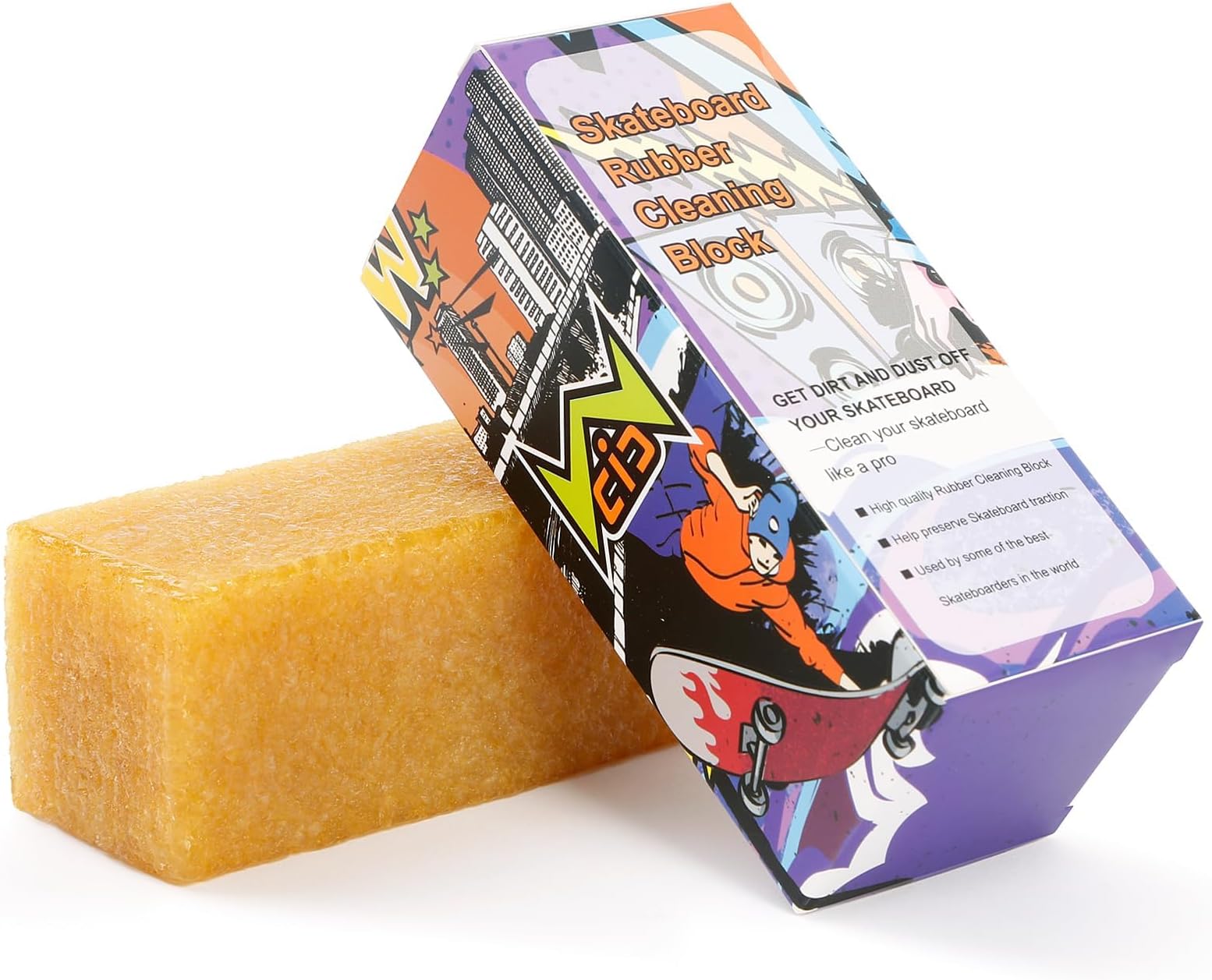 Skateboard Grip Tape Cleaner Rubber Abrasive Cleaning Stick Grip Tape Cleaner Skateboard Accessories for Boys & Girls