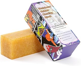 Skateboard Griptape Cleaner Stick - Rubber Non-Damaging Eraser Bar for Restoring Grip & Removing Dirt - Abrasive Surface Reviver for Skateboard Parts & Accessories