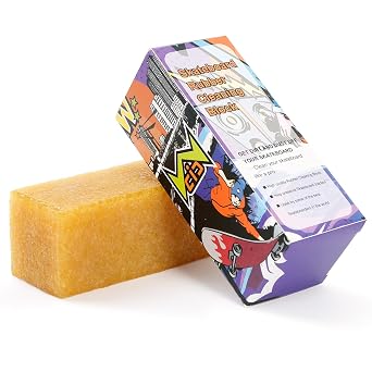 Skateboard Griptape Cleaner Stick - Rubber Non-Damaging Eraser Bar for Restoring Grip & Removing Dirt - Abrasive Surface Reviver for Skateboard Parts & Accessories