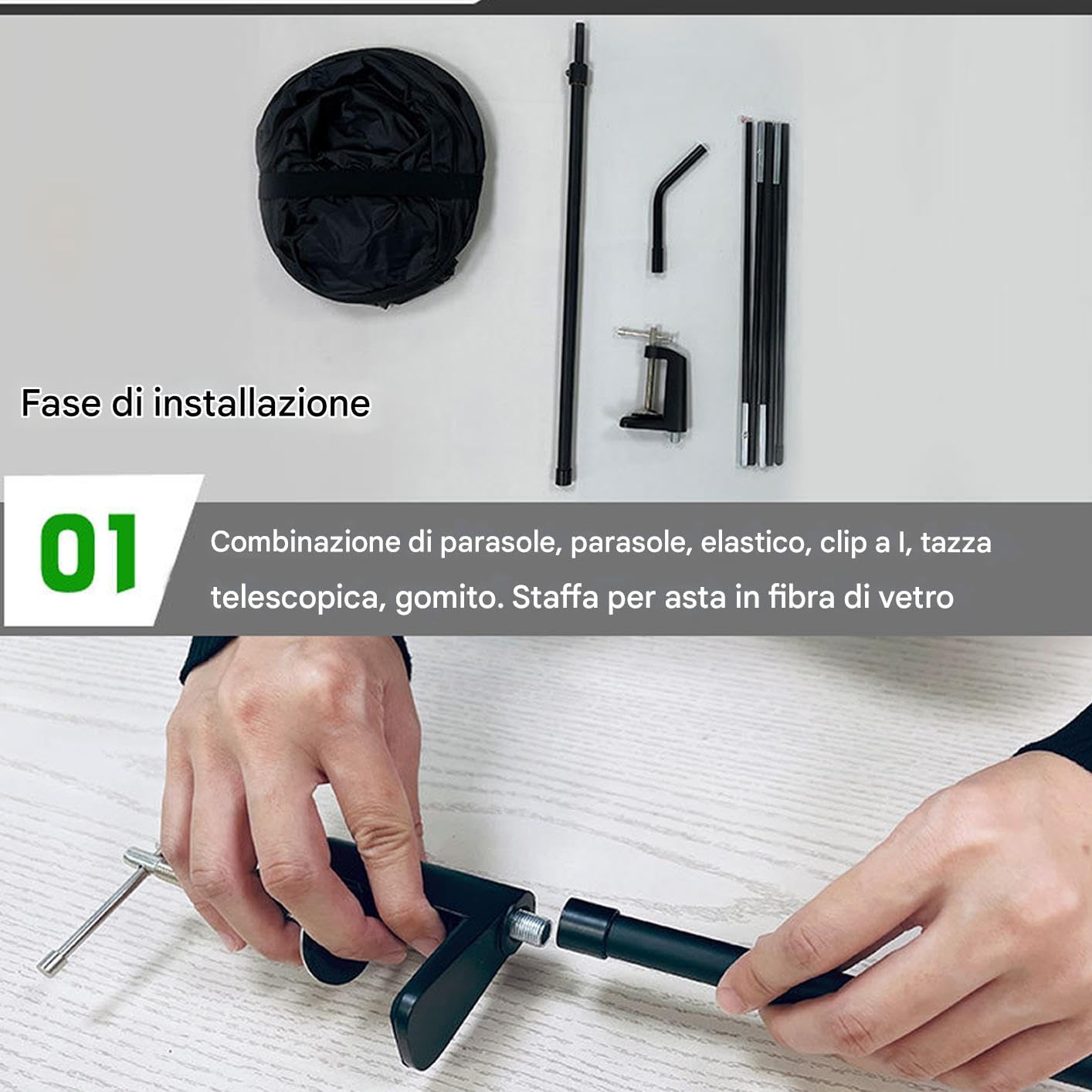 Tetto per cubicolo da ufficio - Pannello per la privacy regolabile, parasole antiriflesso per postazione di lavoro, barriera per il controllo della luce della scrivania, comodo ottimizzatore di messa