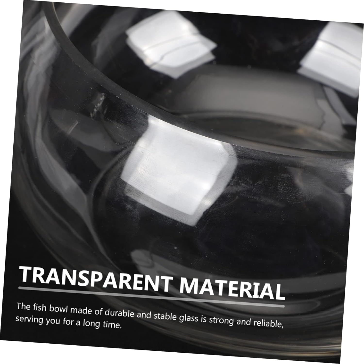 Glass Fish Bowl for Desktop Aquarium Round Hydroponic Terrarium Elegant for Plants and Turtles for Home Office Use