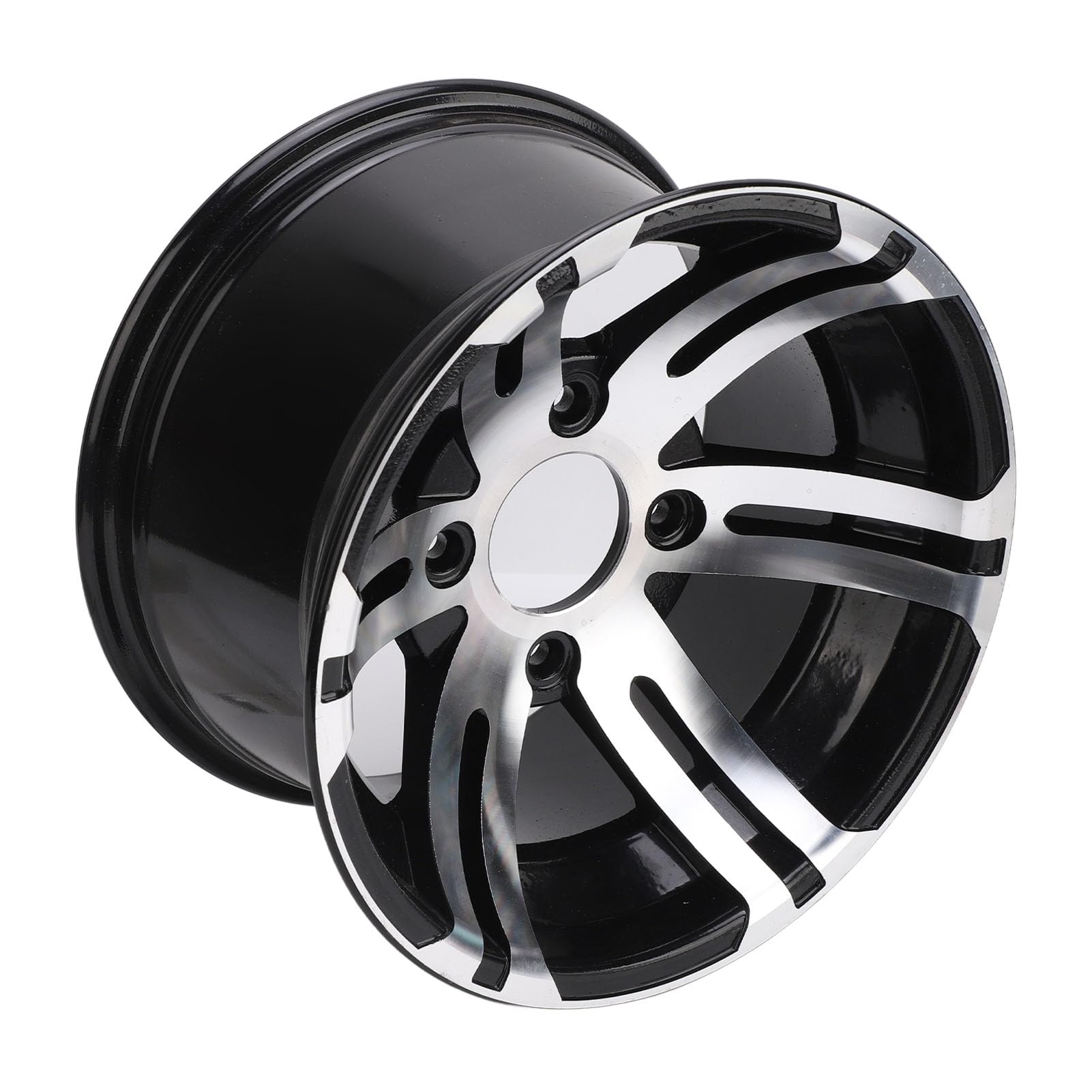 aqxreight 12-calowe Koło ATV Zamienna Piasta ze Stopu Aluminium do Pojazdów Terenowych, Gokartów i Wózków Użytkowych Mocna i Stylowa Modernizacja Zapewniająca lepszą wydajność (Tył)