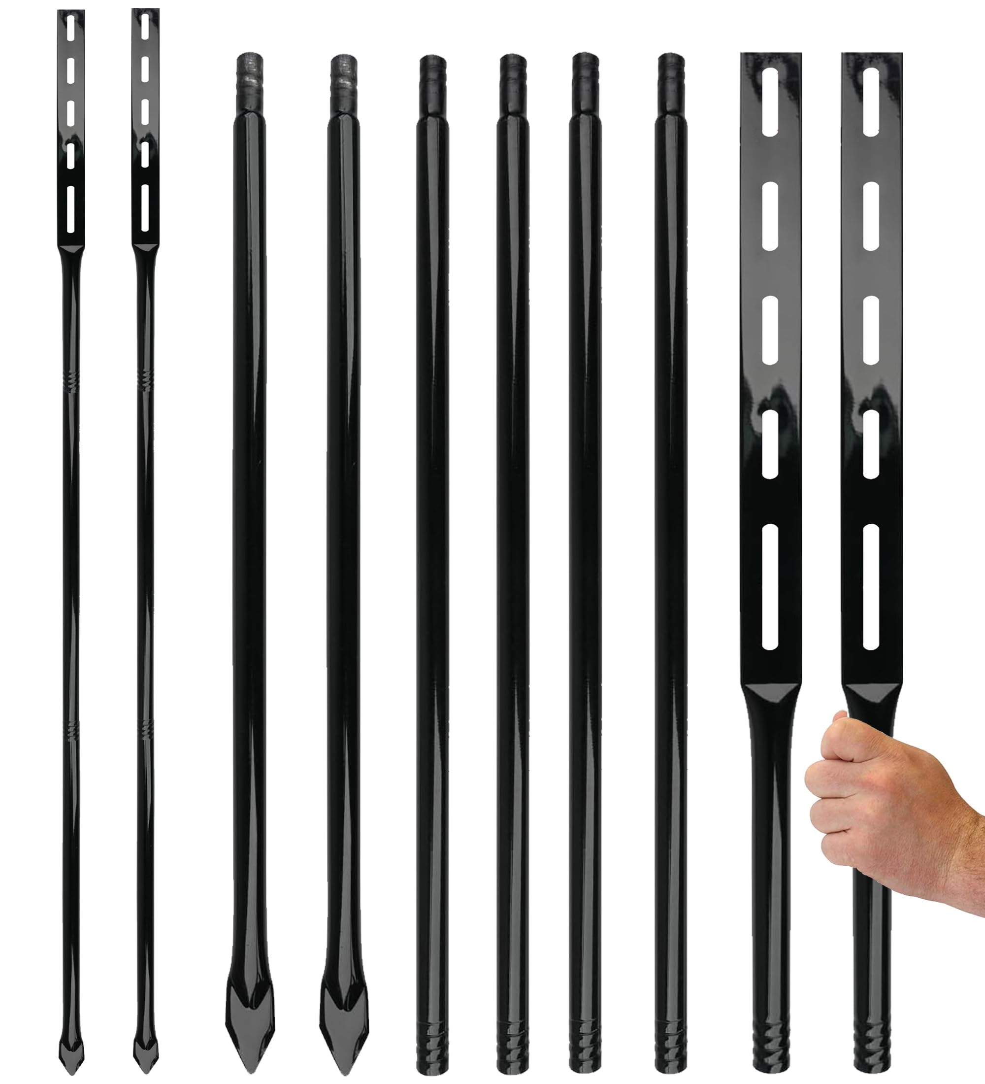 Piquets pour panneaux de cour robustes de 182,9 cm pour éviter les chutes de signalisation au vent