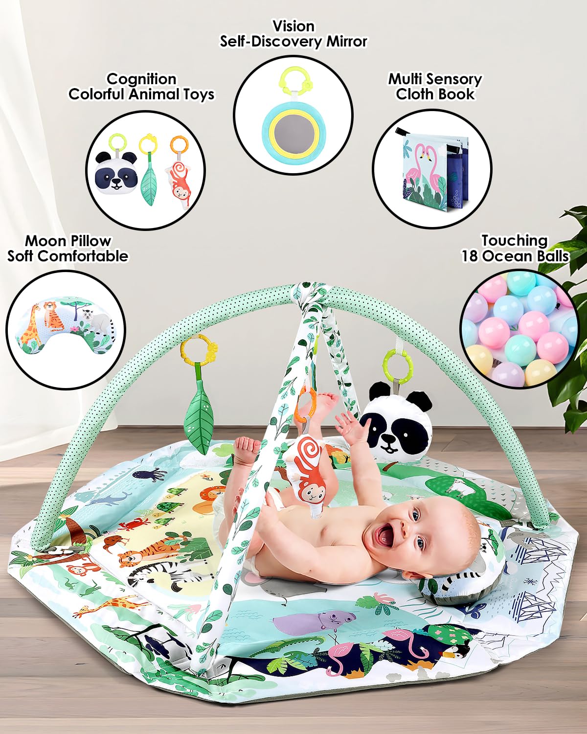Skip Hop Tapete Para El Tiempo De Barriga, 3 En 1, Para