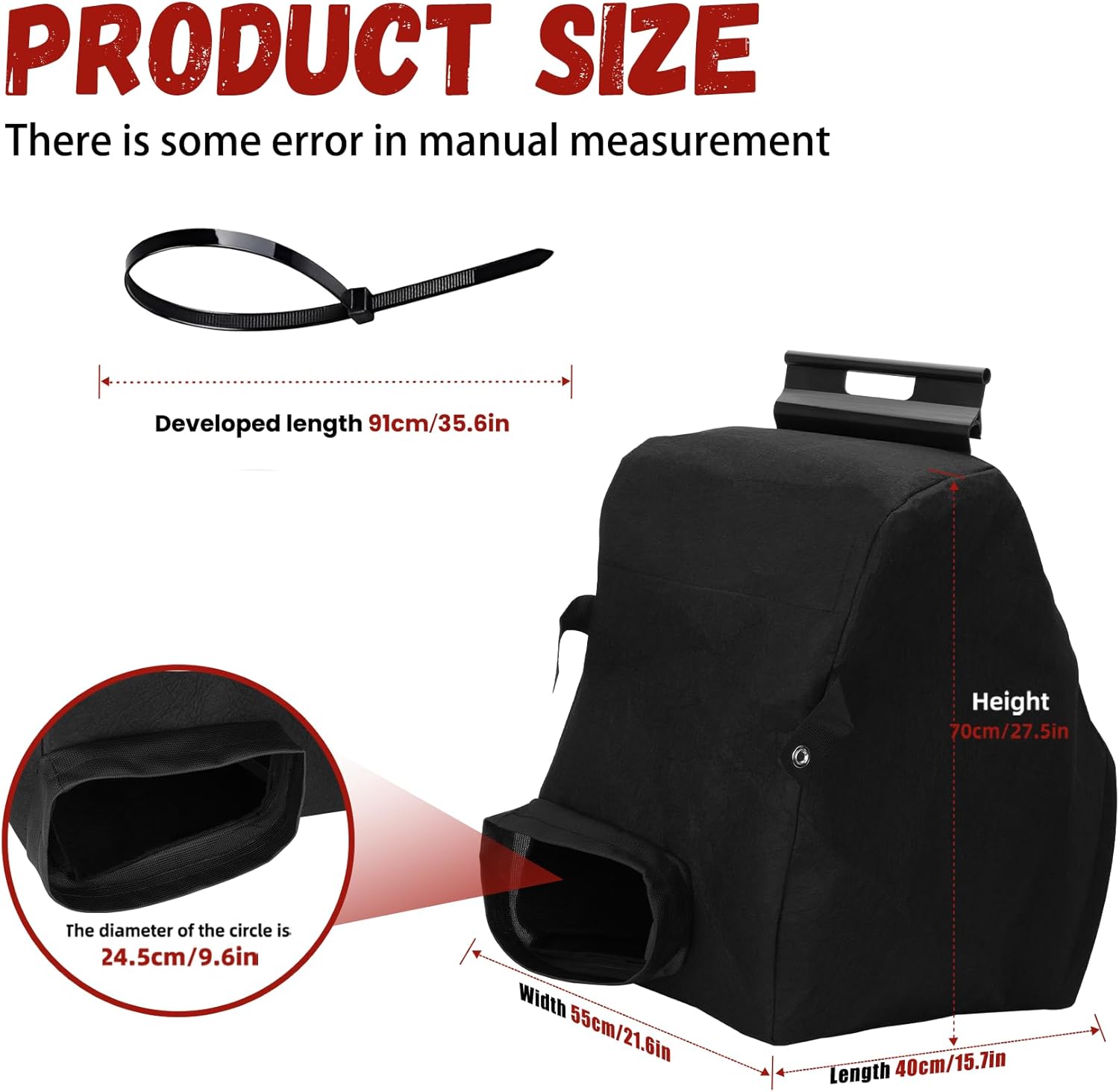 664-04040 Chipper Shredder Vacuum Bag, Replacement for MTD 664-04039 Asm-CSV, Fits Troy-Bilt, Cub-Cadet, Craftsman leaf, Yard-Machine, Yardman vacuum bag (CSV070, CSV060K, CSV060) Replaces 664-04029