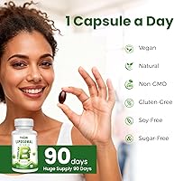 Vista 8 de Complejo B liposomal para B12 metilado de alta absorción, L-metifolato (5-MTHF), vitaminas B activas completas con colina inositol-energía