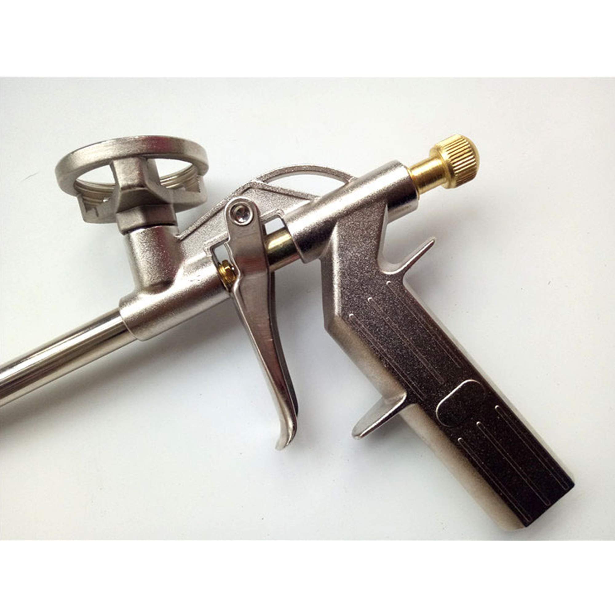 CINY Pistola per Schiuma Poliuretanica, Metallo Pistola Per Schiuma Espansa Ad Espansione In Pu Resistente Per Mastice Da Costruzione Calafataggio, Riempimento, Sigillatura(4 pz oro)