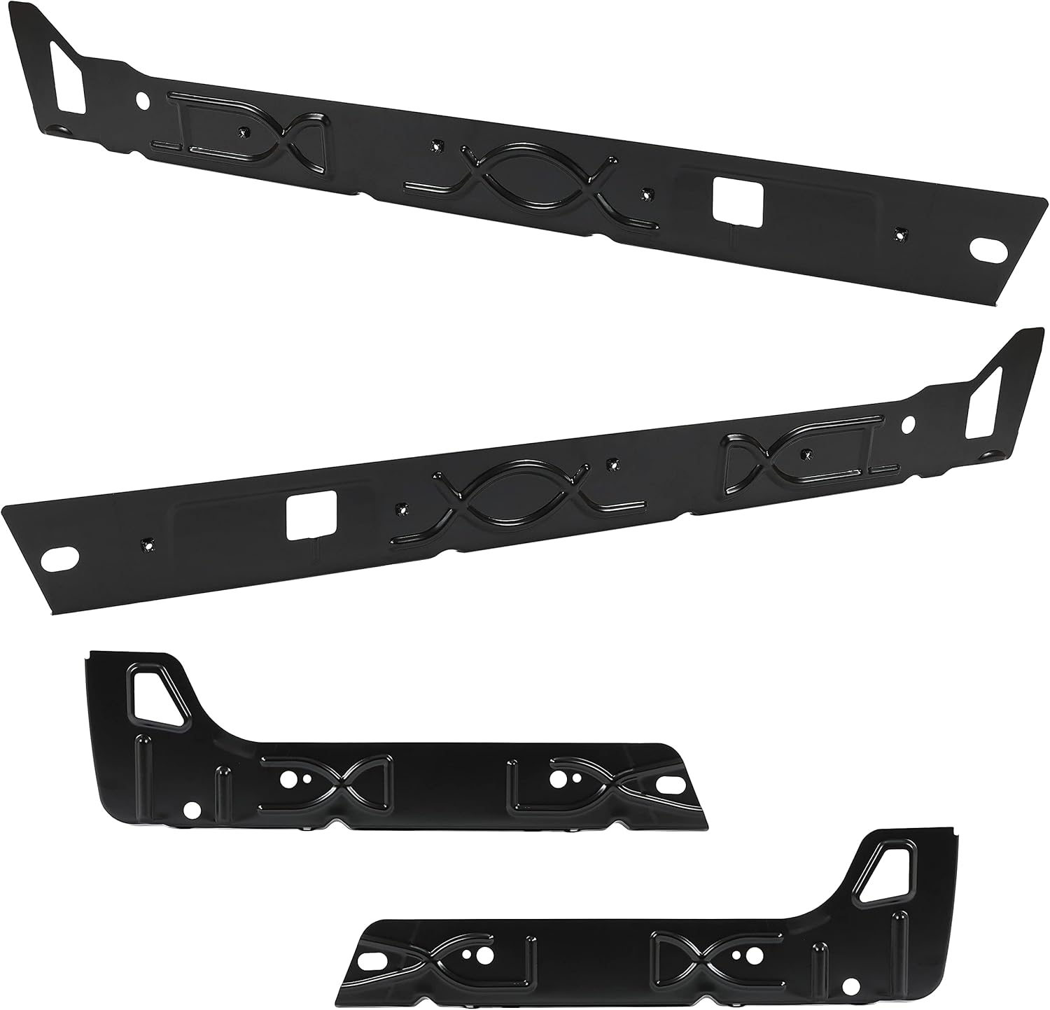 ALMULOO Inner Rocker Panels Compatible with 1999-2007 Chevrolet Silverado GMC Sierra 4 Door (Crew Cab) Driver&Passanger Rust Repair