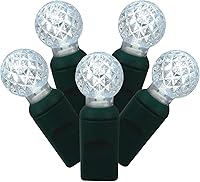 Vista 18 de Vickerman 100 Light G12 LED Light Set Yellow Lights on Green Wire