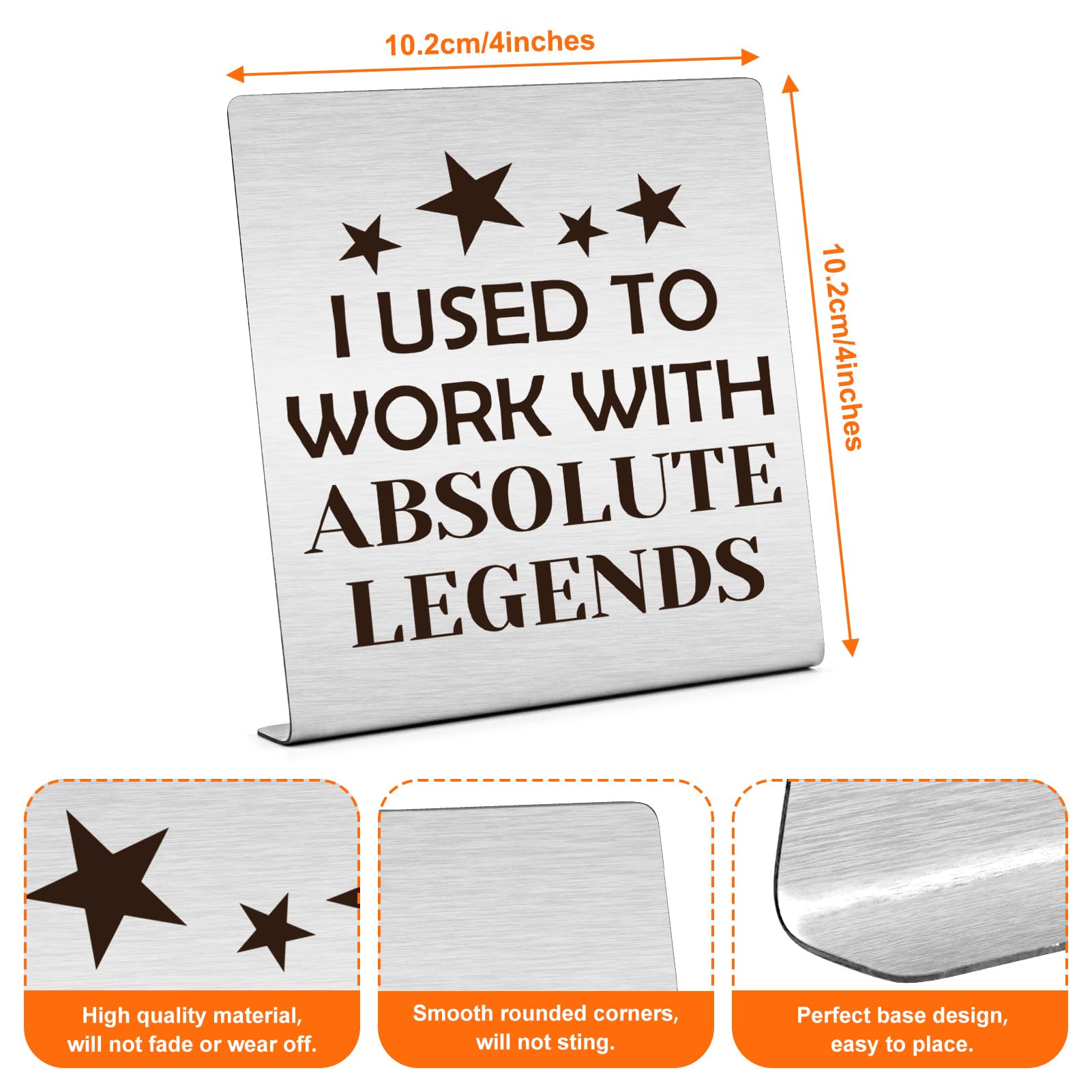 Coworker Leaving Gifts for Women Men New Funny Office Desk Signs Plaque Job Office Gifts Going Away Goodbye Gifts for Coworker Retirement Gifts for Colleague Boss Farewell Gifts for Friends - Image 2