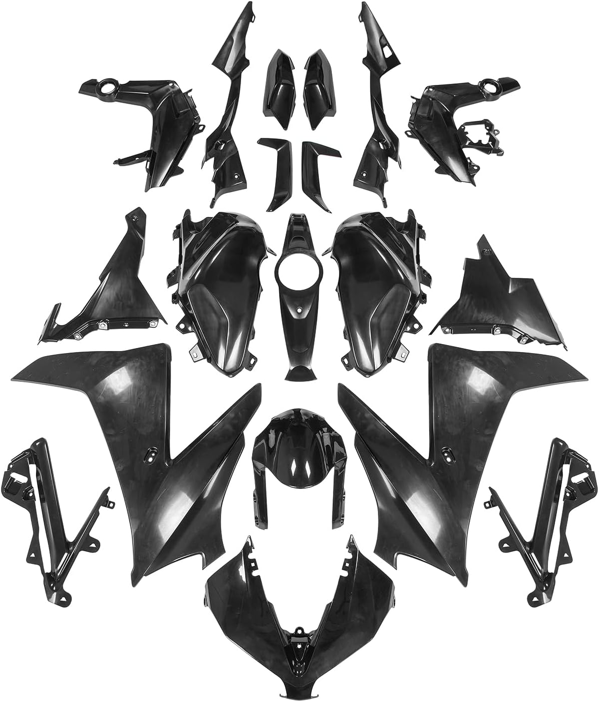 Motorcycle Fairing Kits Fit for Daytona 660 Daytona660 2024 2025 ABS Plastic Bodywork Fairings Covers Set Bodykit Frame Panel Cowling Protector, Unpainted (Full Fairing)
