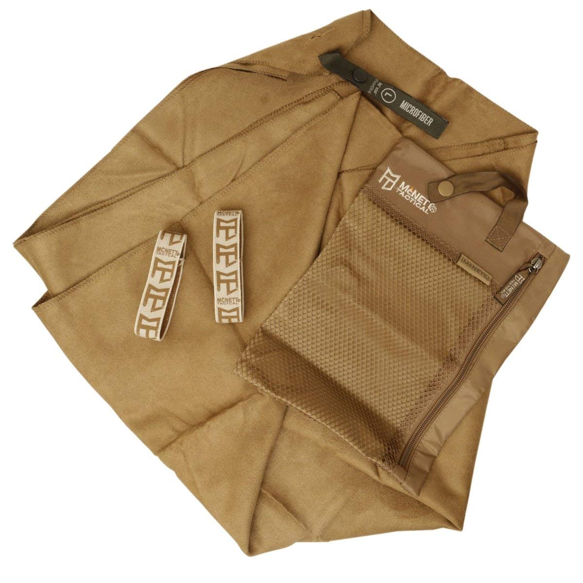 Quick Dry Microfiber Towel for Travel, Camping and Sports, Coyote, L, 30” x 50”