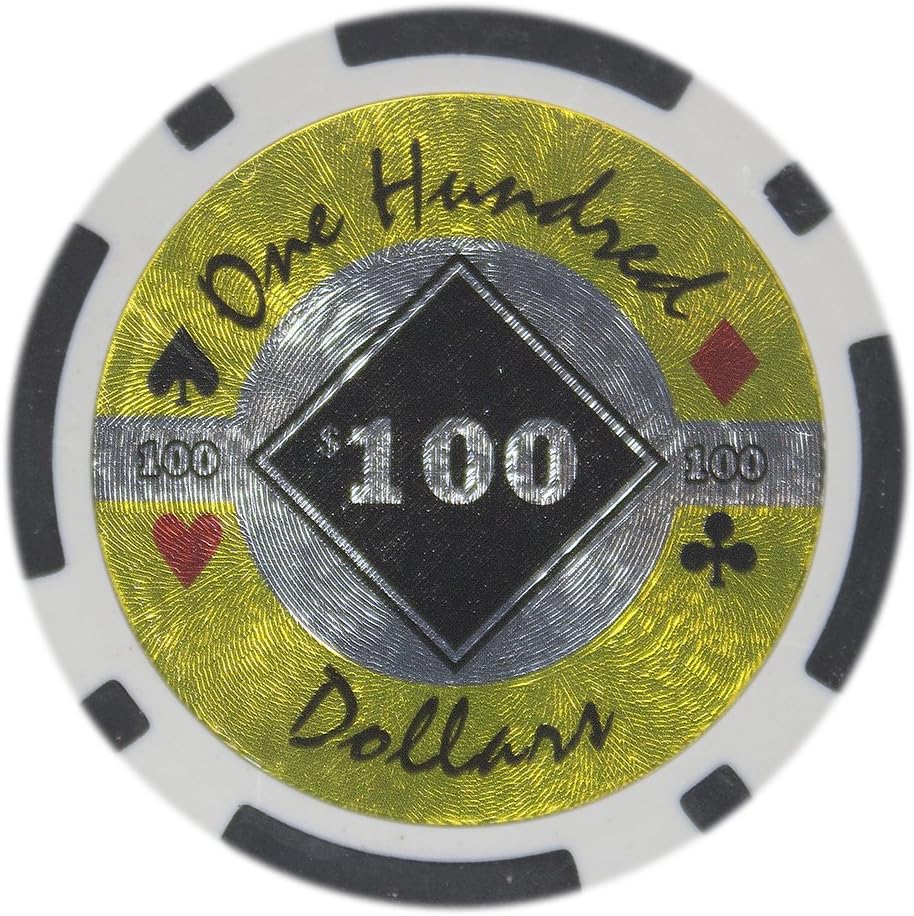 Brybelly Black Diamond Poker Chip Heavyweight 14gram Clay