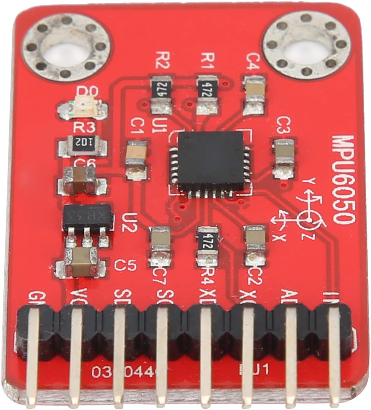 MPU6050 6 DOF Sensor Module 3 Axis Accelerometer Gyroscope 16 Bit AD Converter I2C Output 33 5VDC for DIY Electronics