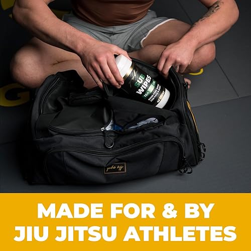 Miniatura 7 de Gold BJJ Jiu Jitsu Bolsa de lona Bolsillo impermeable para Gi sudoroso, Rashguard o zapatos La bolsa de lona perfecta para equipo de artes