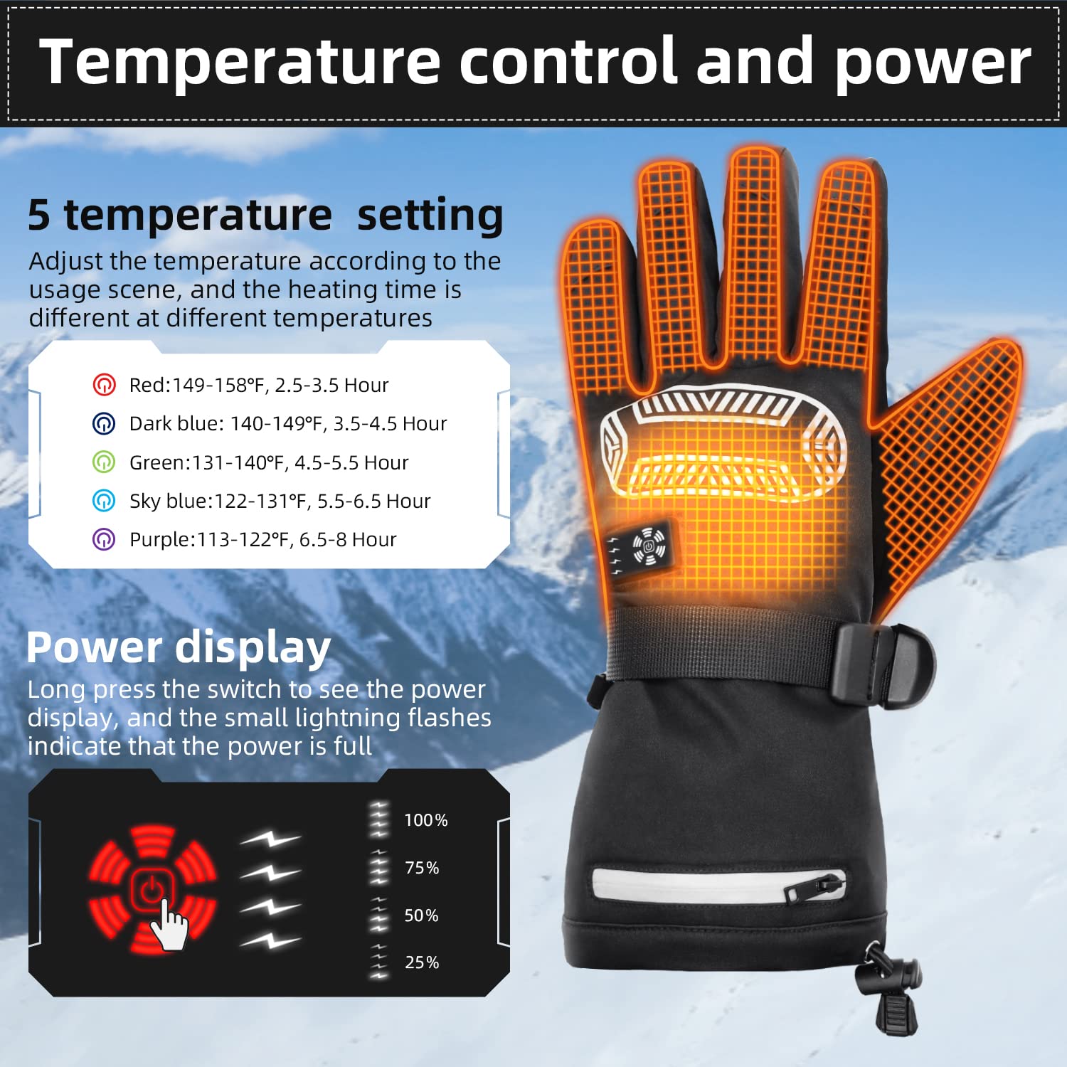 Verwarmde Handschoenen Oplaadbare KEMIMOTO Verwarmde Handschoenen – Oplaadbaar, 3 Standen & Touchscreen | Voor Skiën, Fietsen, Motor Handschoenen Met Verwarming Verwarmde Handschoenen Oplaadbare KEMIMOTO Verwarmde Handschoenen – Oplaadbaar, 3 Standen & Touchscreen | Voor Skiën, Fietsen, Motor Handschoenen Met Verwarming