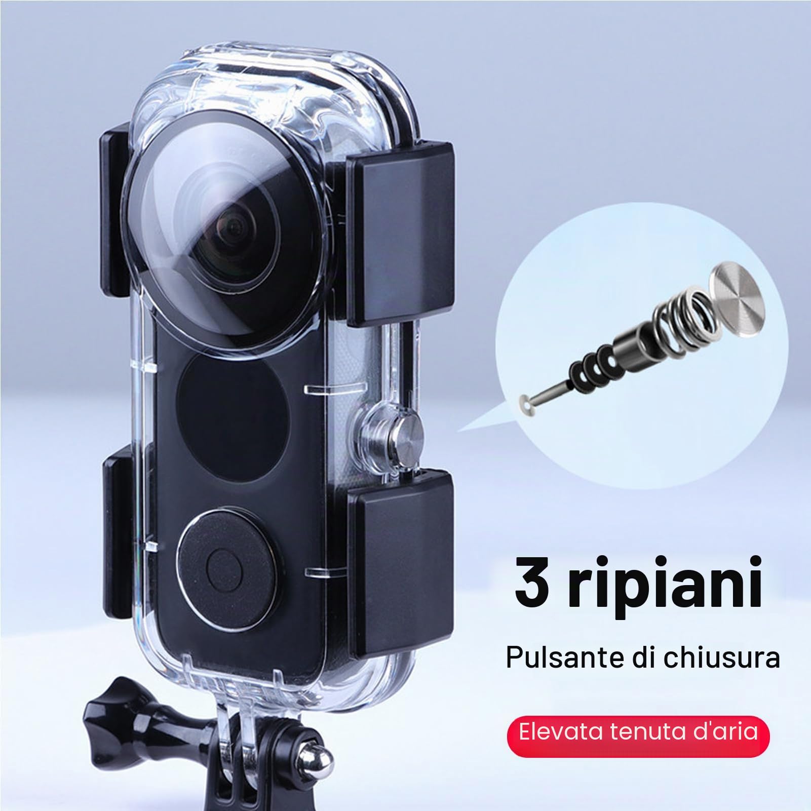 Yunseity Custodia Impermeabile da 40 M per One X2, Custodia Protettiva per Immersioni Subacquee per Fotografia Subacquea