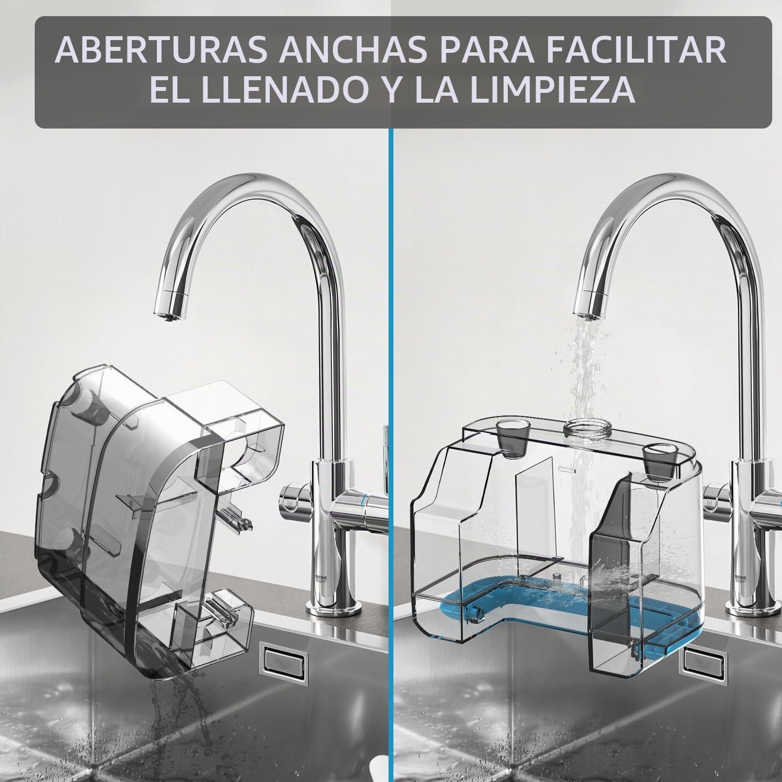 Aspiradora de Agua Tapiceria, 530 W, Limpiador de Tapicerias con Doble Deposito, Limpieza Rápida y Fácil, Ideal para Alfombras, Asientos, Sofás y Vehículos