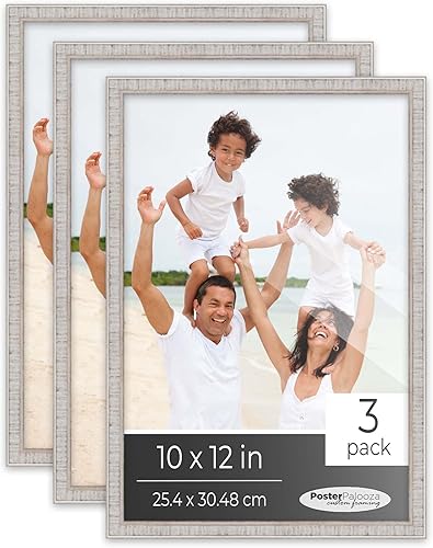 Vista 66 de Juego de 3 portarretratos de 16 x 20 pulgadas, color blanco lavado, de madera de 16 x 20 pulgadas, para pared de galería, 3 marcos de 16 x 20 Blanco