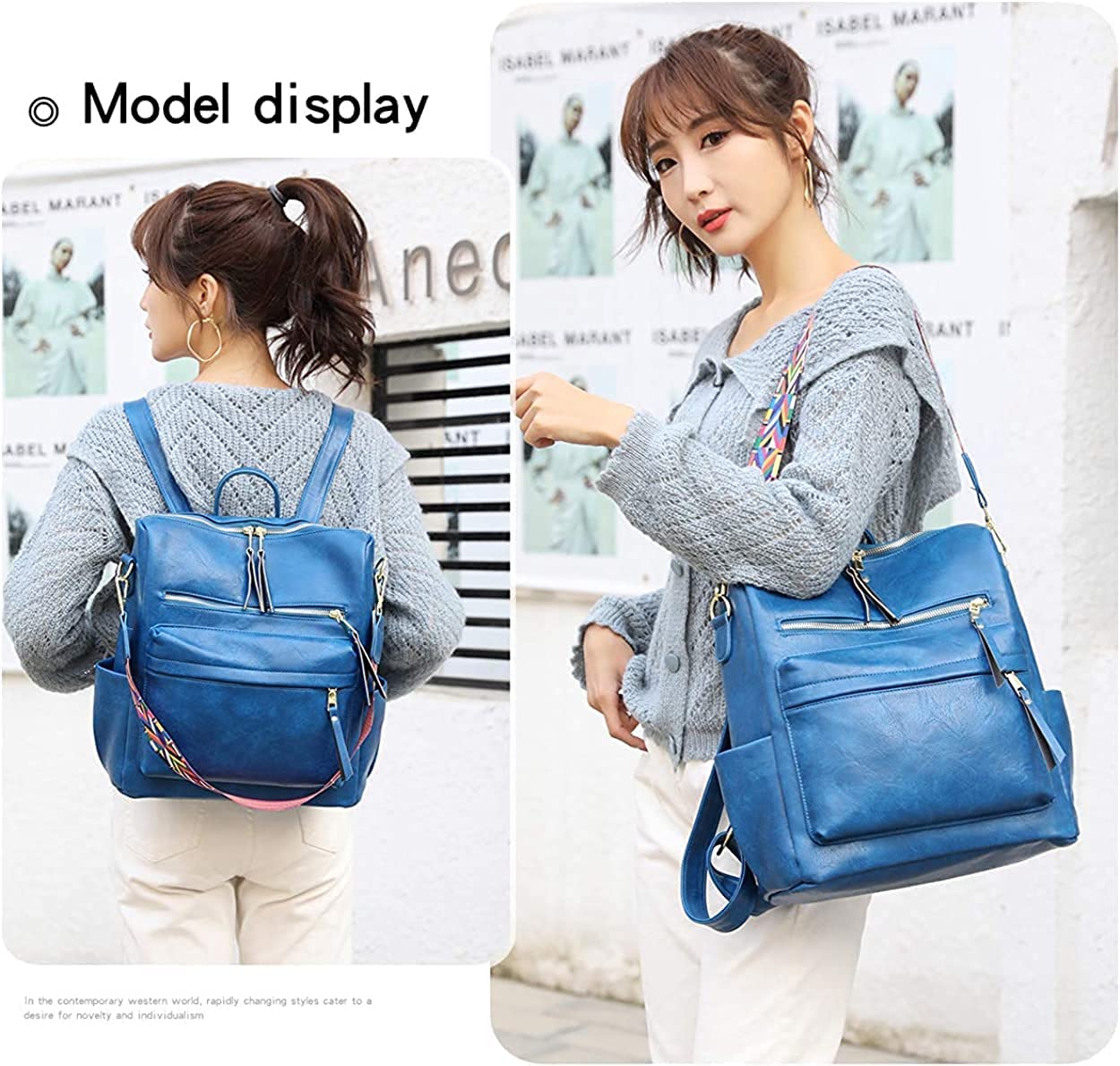ProArch Stylish Suede Leather Anti Theft Women's Fashion Backpack | Sling | Shoulder | Handbag | Ladies Purse | College Bag for Girls