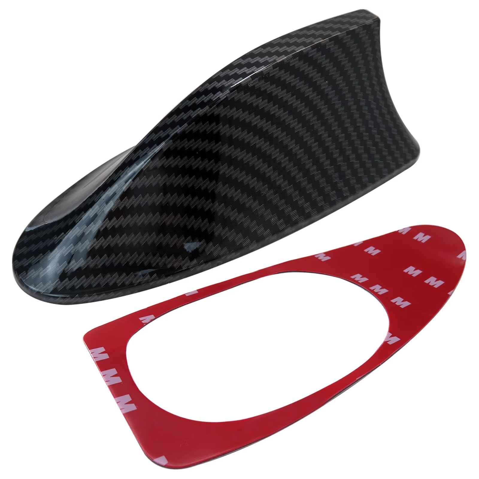 Car Roof Shark Fin Antenna Carbon Fiber Radio Antenna Part Compatible for BMW 320i Base Sedan 4-Door 2.2L 2171CC 132Cu. in. l6 Gas DOHC Naturally