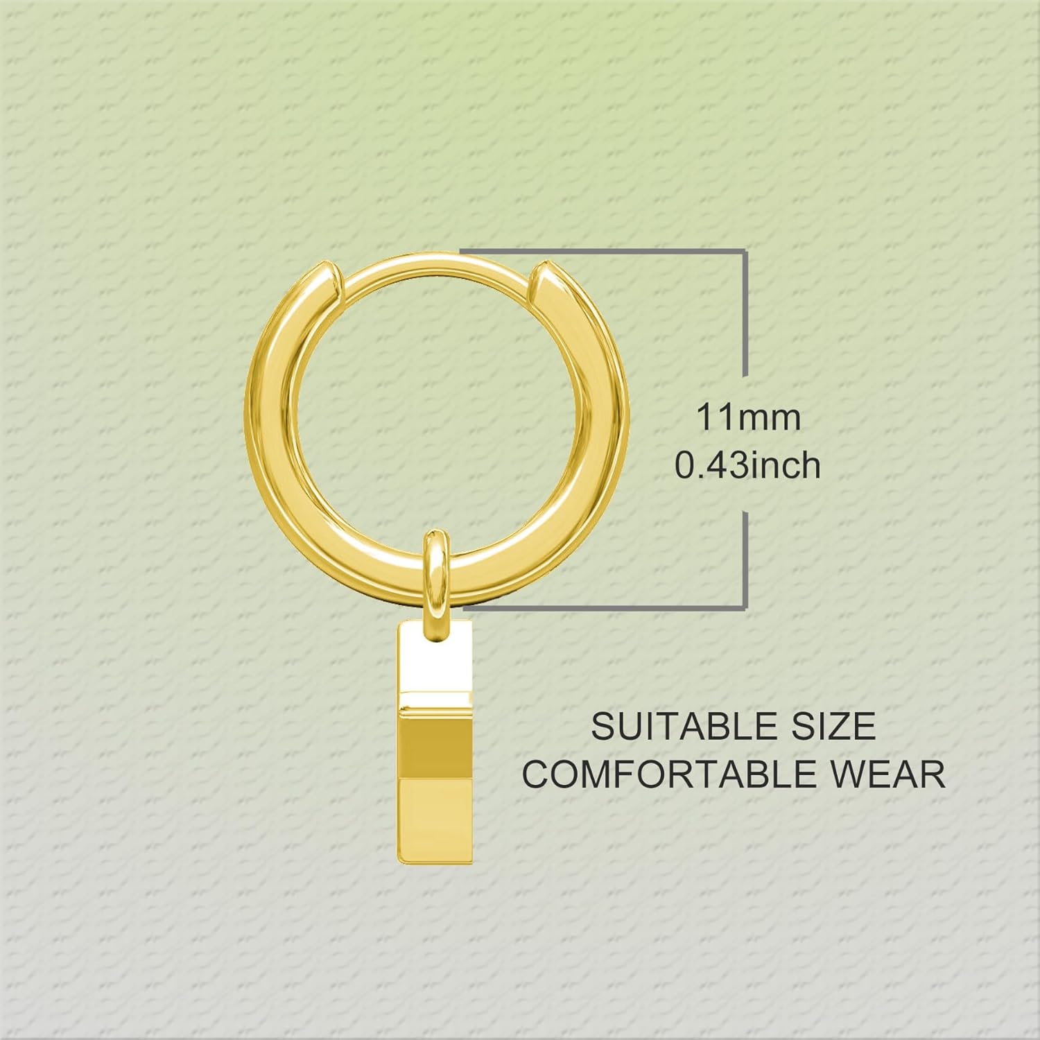 Gold Huggie Hoop Earrings for Women Girls, 925 Sterling Silver Dangle Star Earrings - Image 4