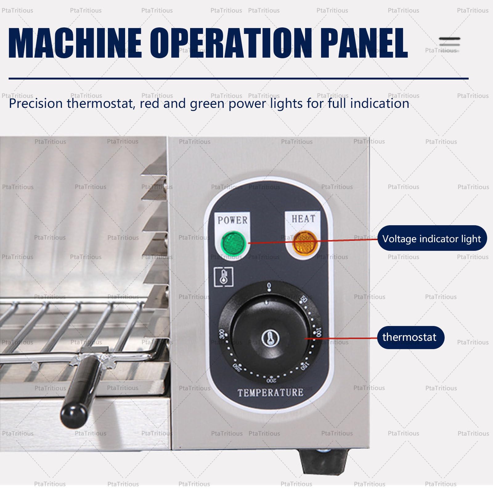 Salamandra eléctrica Comercial de 2000 W para fundir Queso | asador eléctrico para carnes, montaje en pared o sobremesa, para fundir queso, sándwiches y carnes, de 50 ℃ a 300 ℃