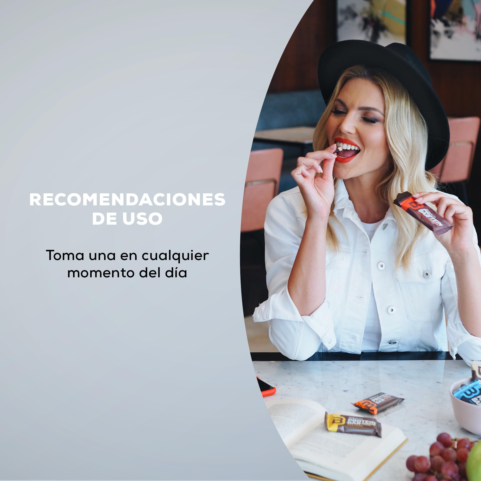 BioTechUSA Protein Bar - barrita de proteínas con alto contenido proteico, sin azúcar añadido, con proteína del suero y colágeno, 16 * 70 g, Fresa