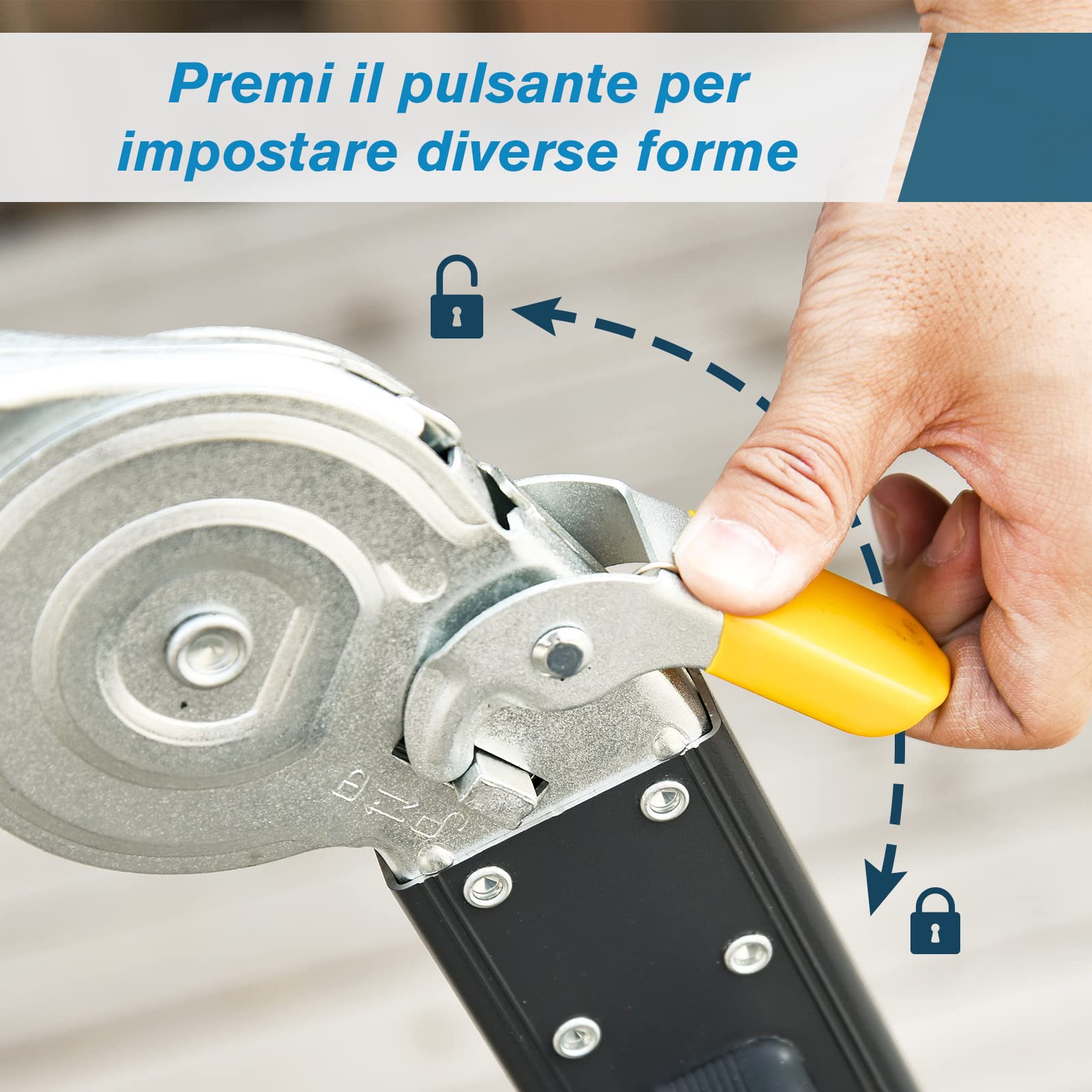 DURHAND Scala in Alluminio 5 in 1 Nera con 2 Pannelli di Sostegno, Scala Pieghevole per Interni ed Esterni, Carico Massimo 150kg, 370x61x11 cm