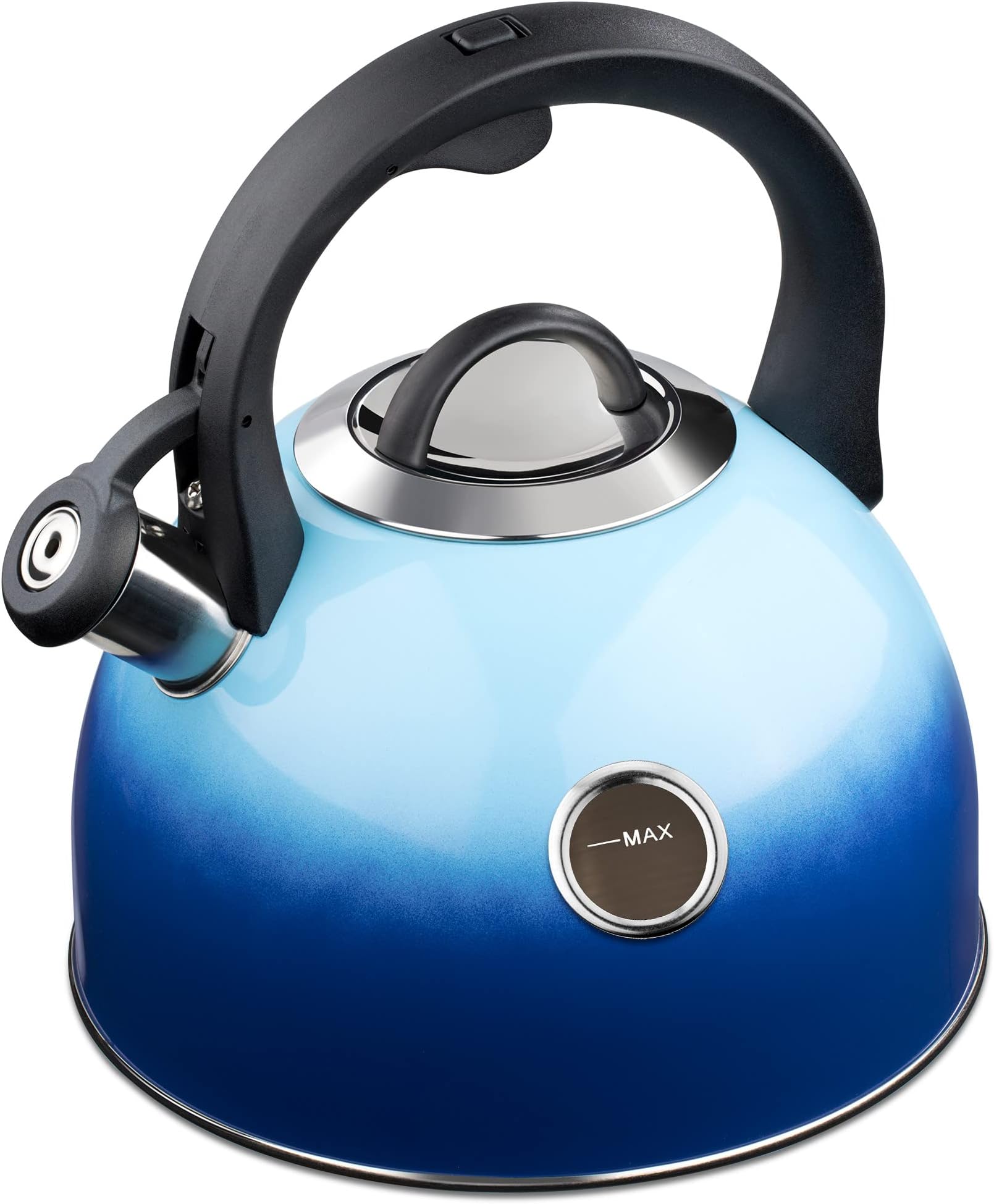 Navaris Whistling Stove Top Kettle 3L (3.2 QT) Stovetop