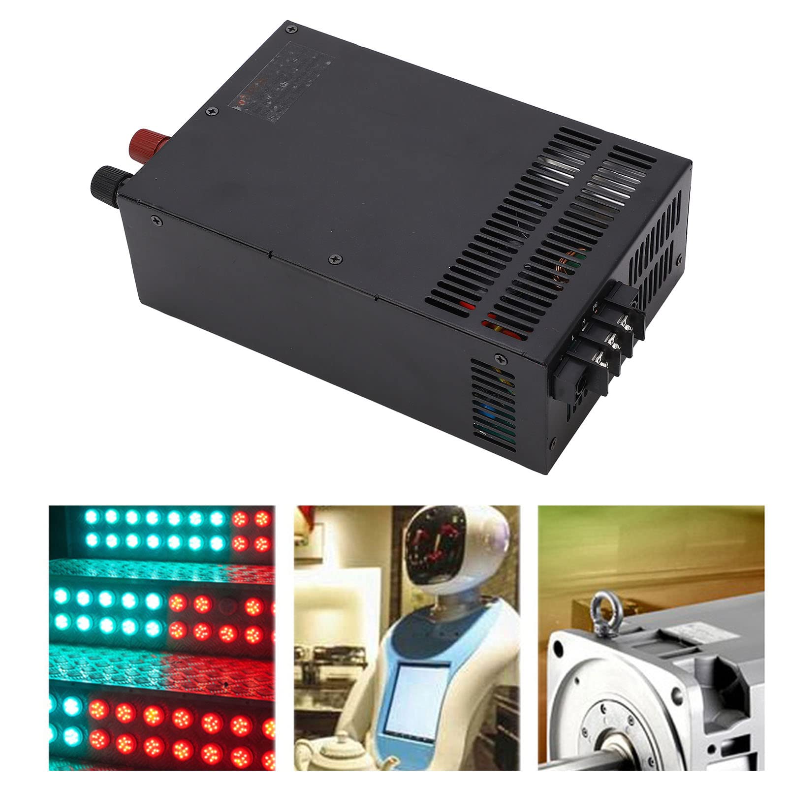 Generic Fuente de Alimentación Industrial de CC de 800 W con Ventilador de bajo Ruido, Protección contra Sobretensión, Ideal para Equipos de Comunicación, 1 Fuente de Alimentación Incluida (60V)