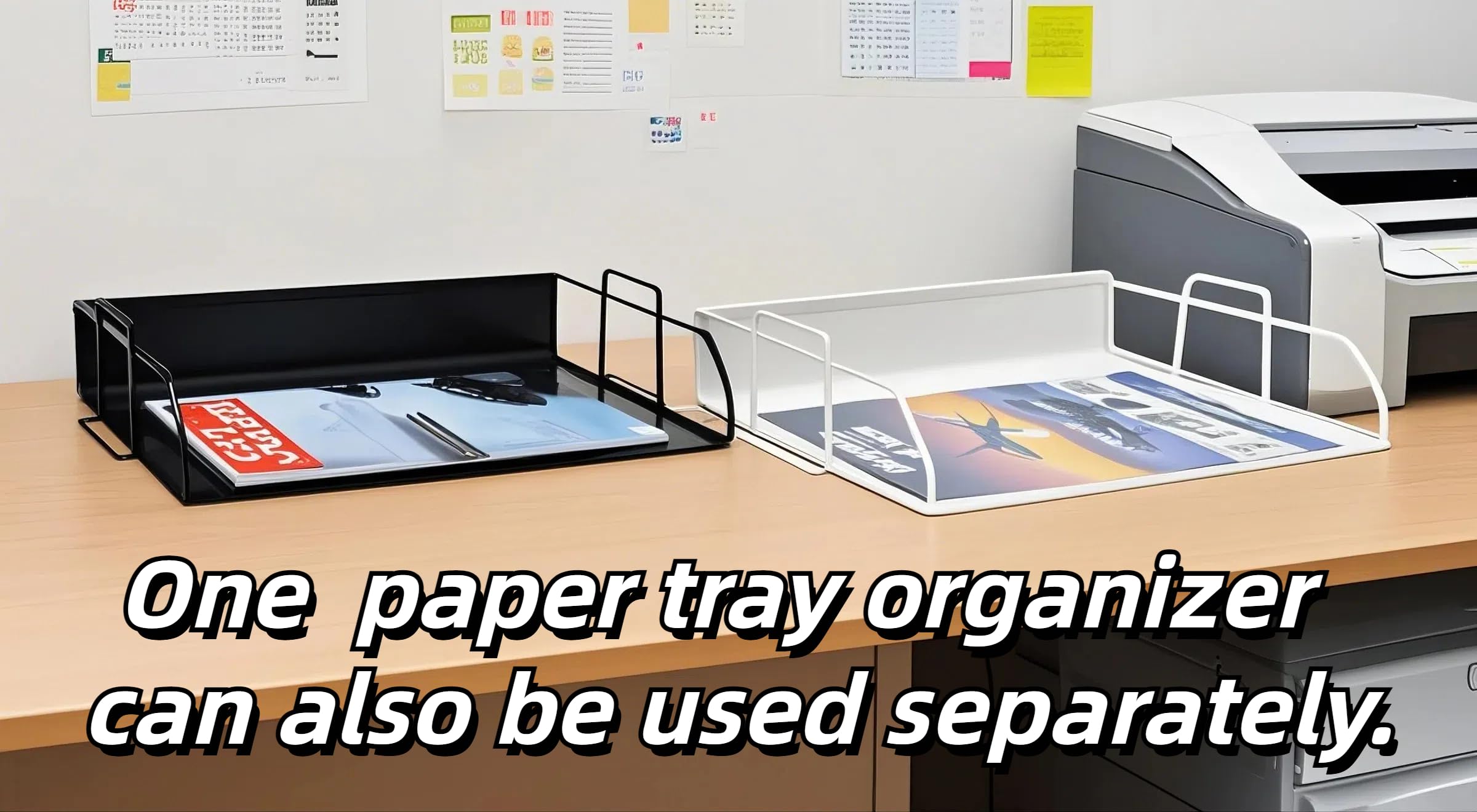 YFS Organizador de papel de 4 niveles con asa, bandeja de malla para escritorio y cartas, organizador de papel para cartas A4, para el hogar, oficina, suministros escolares (4, retrato y negro)