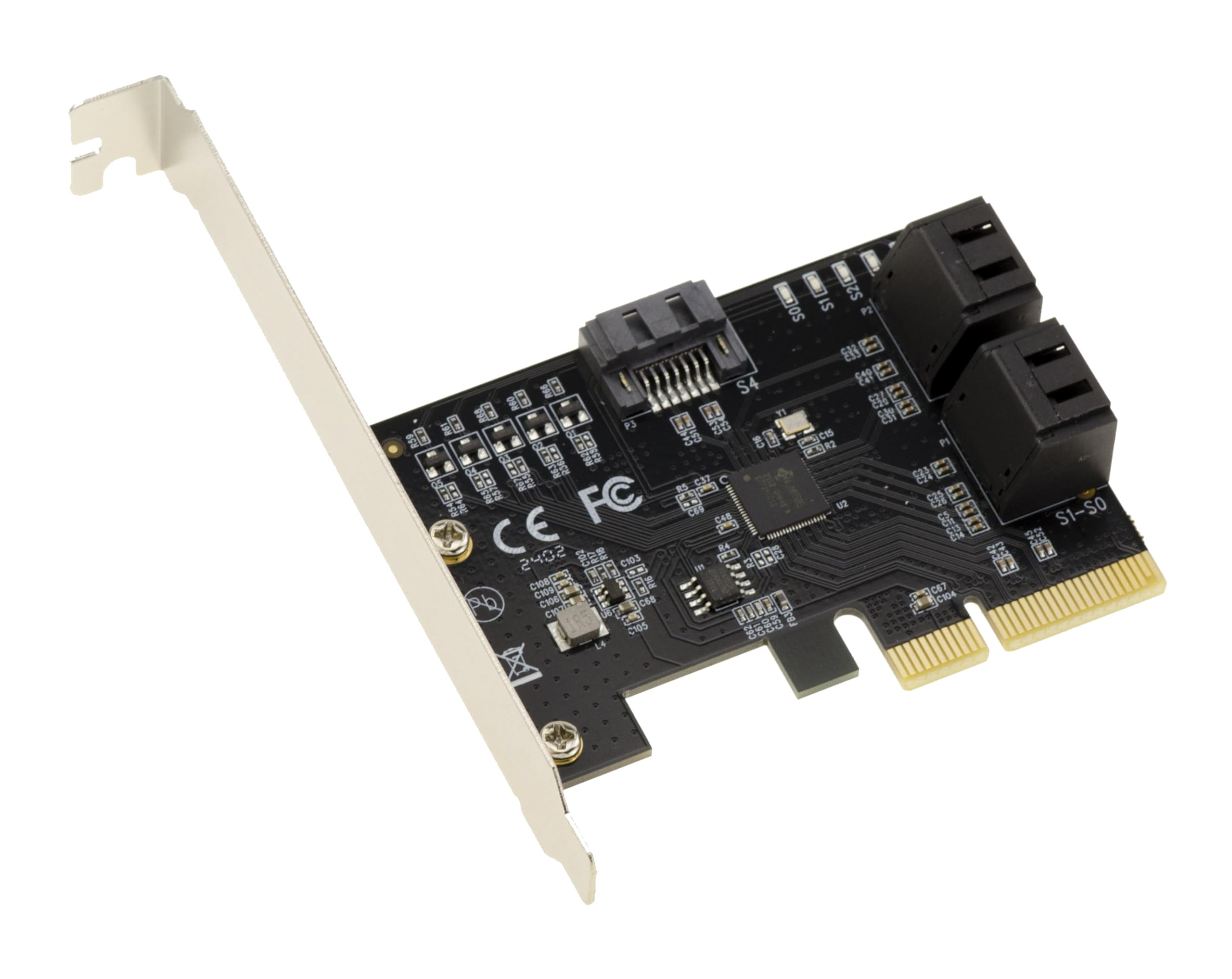 KALEA-INFORMATIQUE Tarjeta controladora PCIe 3.0 x4 con 5 Puertos para Discos Duros SATA 3.0 6G CHIPSET JMB585