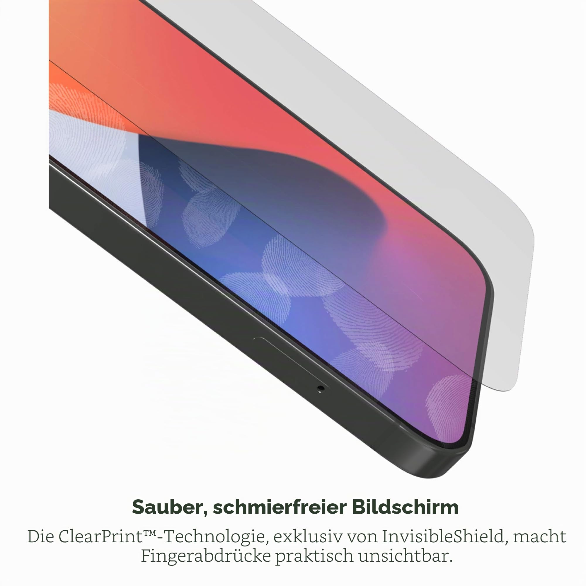 ZAGG InvisibleShield Glass Elite Privacy+ - Sichtschutz Displayschutzfolie für iPhone 12 Pro, iPhone 12, iPhone 11, iPhone XR - 3X Aufprallschutz (200106681)