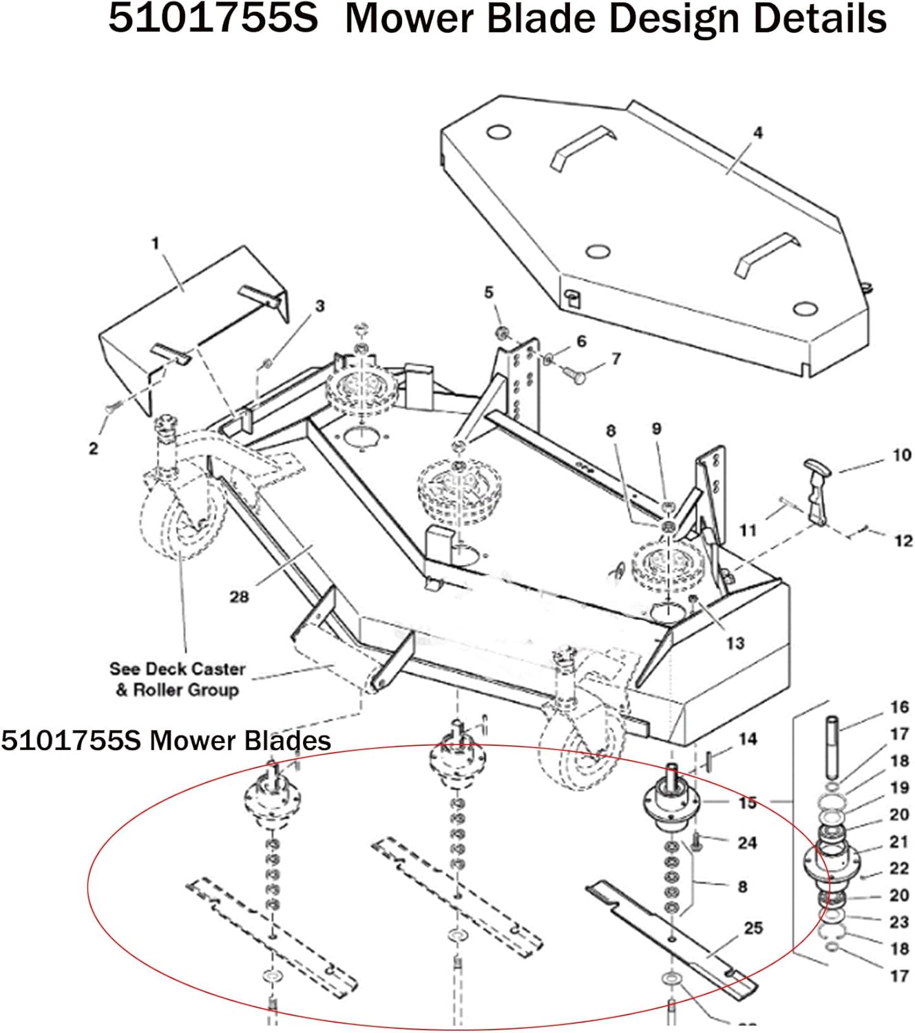 5101755S Mower Blades, 61 Inch Mower Blades, Fit for Ferris Bad Boy Scag All 61 Inch lawn Mowers, Compatible With Ferris Bad Boy Scag etc 61" Deck, Replace 5020842S 596-347 48111. 5 Years Warranty