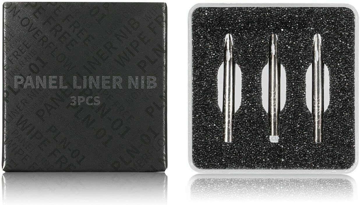 Aluminum Alloy Panel Line Accent Pen+ Extra Stainless Steel Nib Model Tool Set for Gundam Building US