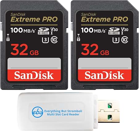 Amazon.com: SanDisk 32GB SD Extreme Pro Memory Card (Two Pack
