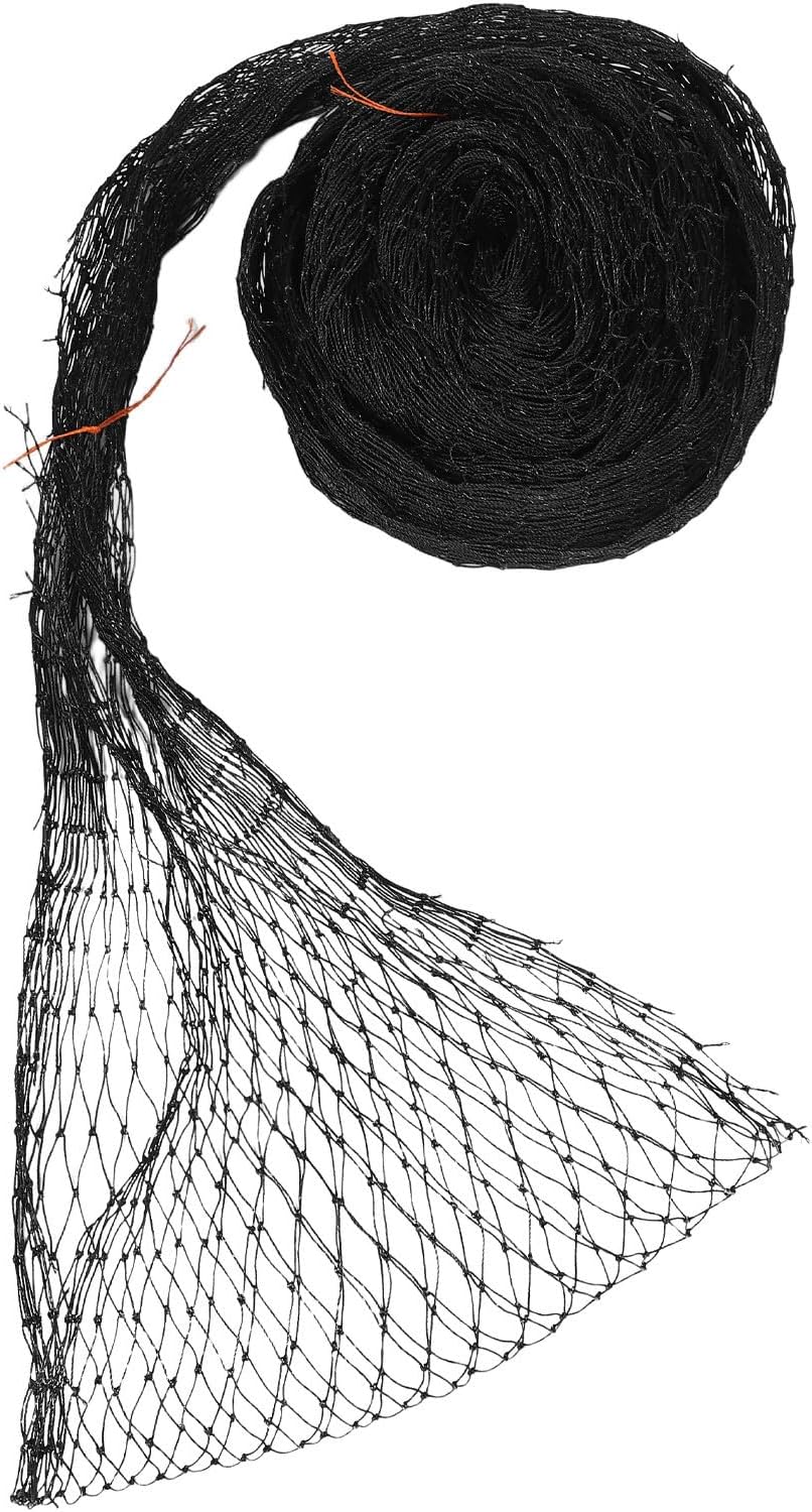 Black Balcony Netting for Cats with Enhanced Safety Protection, Weatherproof Pe and Steel Wire Mesh Screen for Outdoor and Stairways, Versatile Installation Cat Safety Fence Mesh