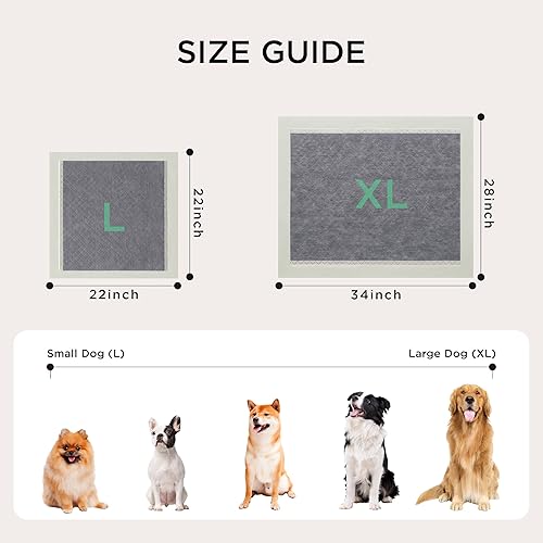 Miniatura 9 de Bedsure Camas para perros de gran tamaño  Camas ortopédicas planas para mascotas con funda extraíble lavable con almohadillas para orina, 30 unidades