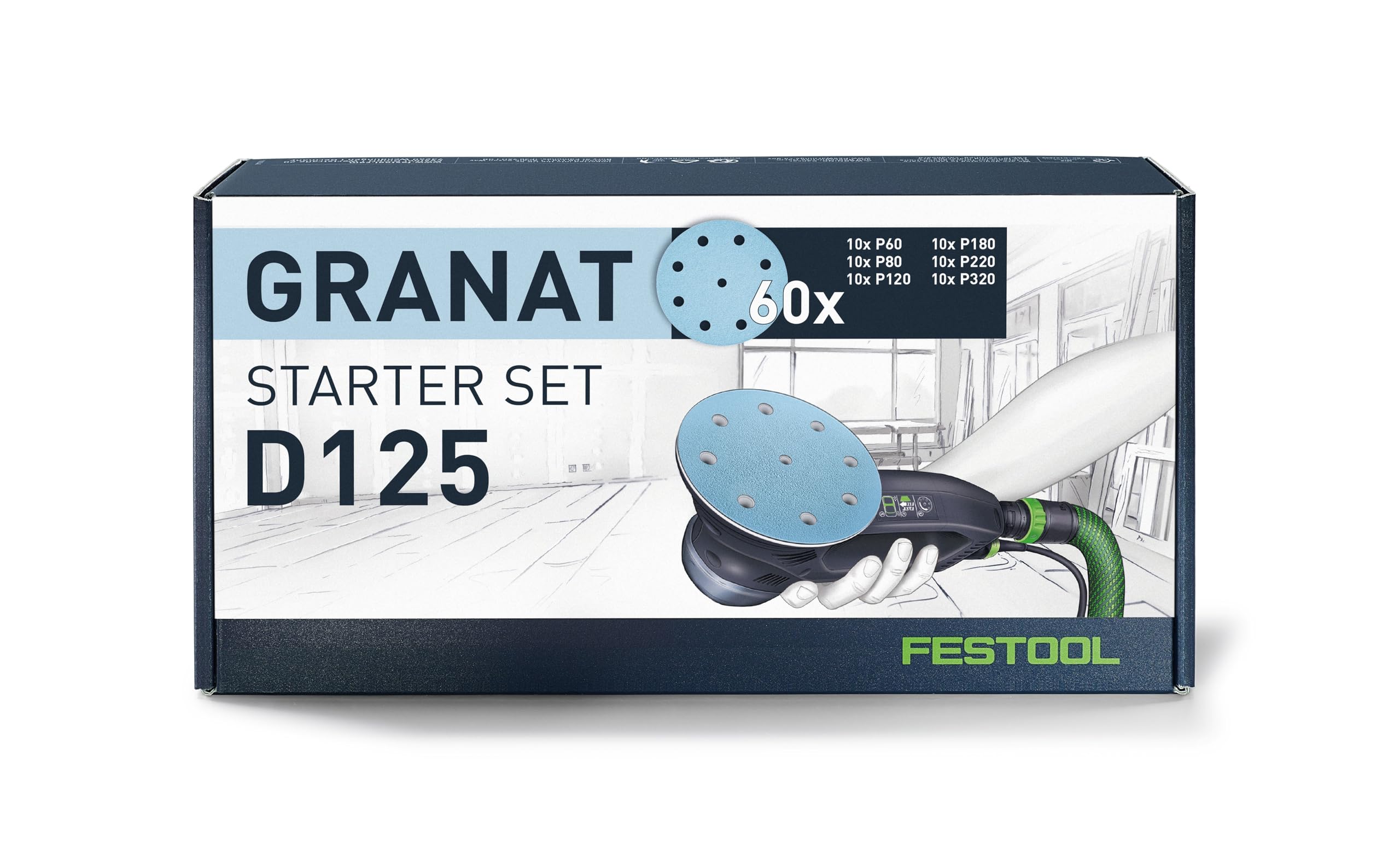 Festool Abrasivos Granate D125 GR-Set