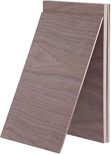 Miniatura 3 de TREEMBER Madera contrachapada de nogal, 12 piezas de hojas de madera contrachapada de 0.118 in, 18 x 12 x 8 pulgadas, madera contrachapada de nogal