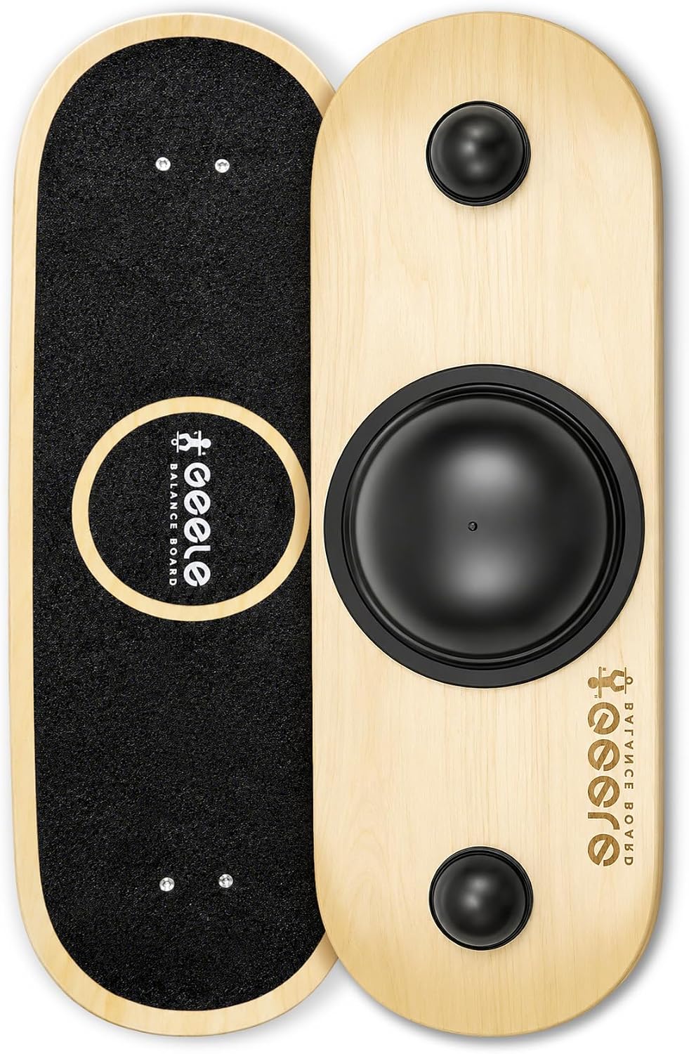 Balance Board for Adults and Kids, Standing Desk Balance Board for Training | Wooden Board with 360° Rotation, Anti-Surface Whirl Board for Training Skiing and Surfing, Suitable Home and Office Exercise