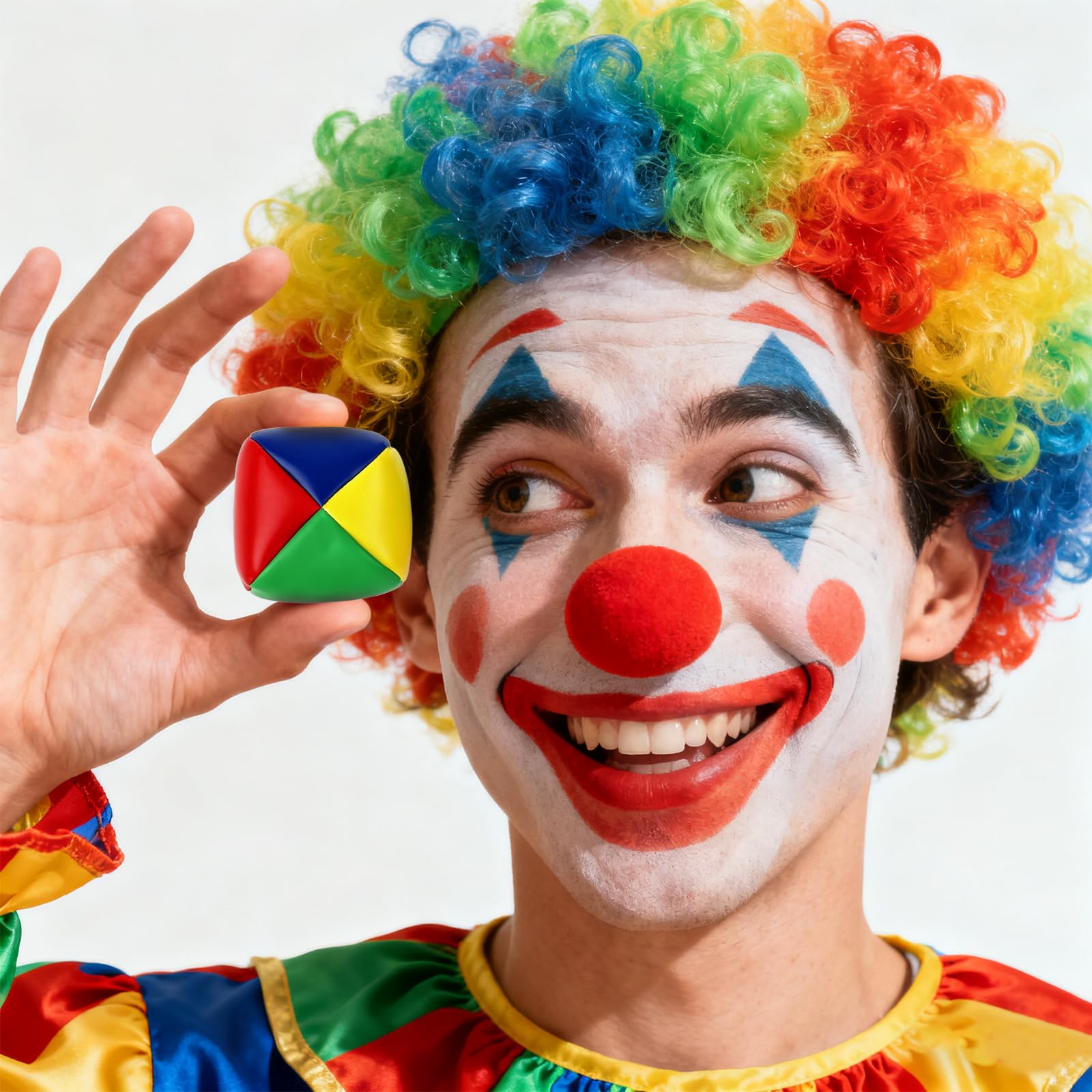 Set di 5 Palline da Giocoleria, Palline Impermeabile Giocoliere da 55 mm, Palle Sostenibile, Morbida, Gioco di Abilità Circo, per Principianti, Bambini e Adulti, Colorate