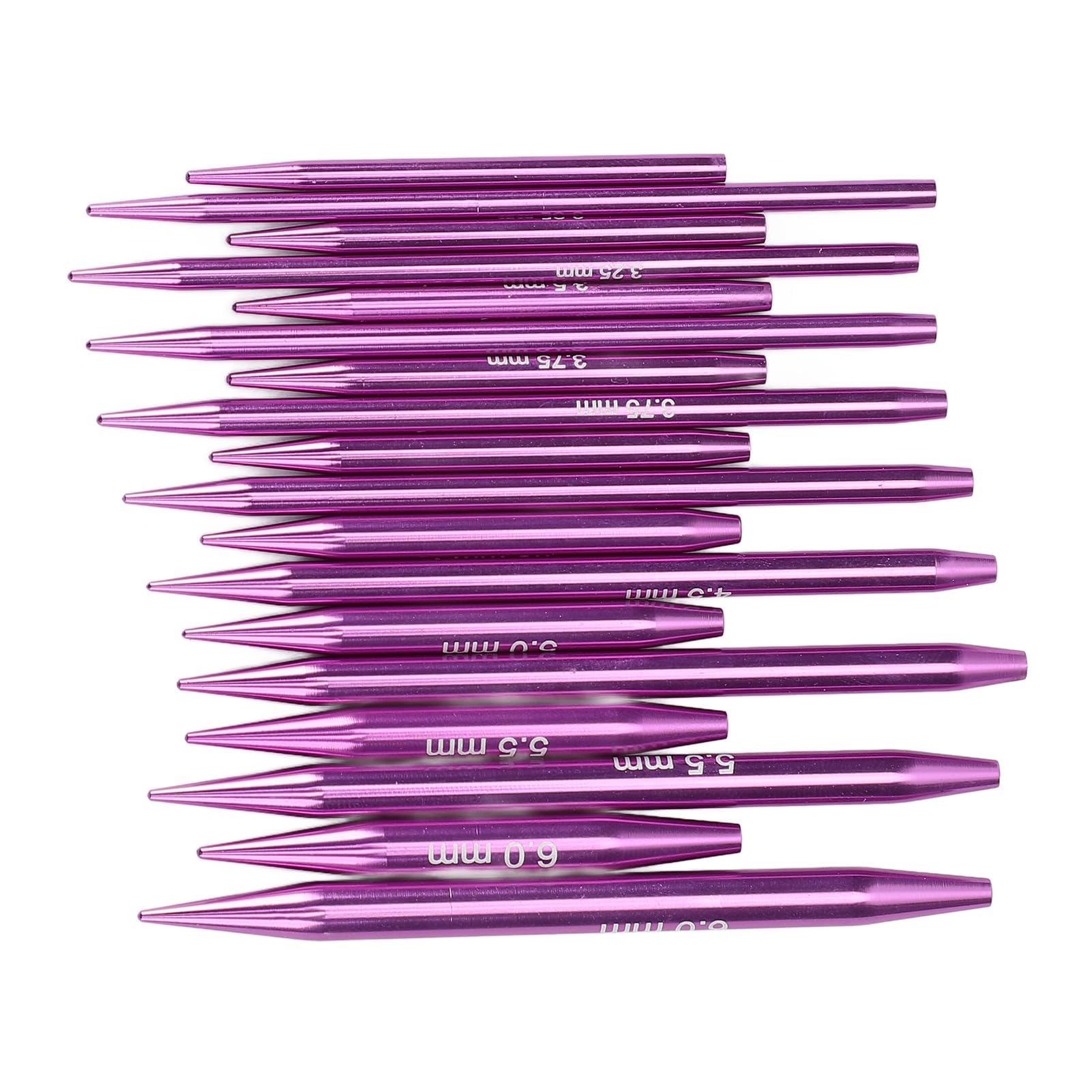 Set di Aghi Circolari Intercambiabili per Maglieria, Manici Ergonomici in Alluminio