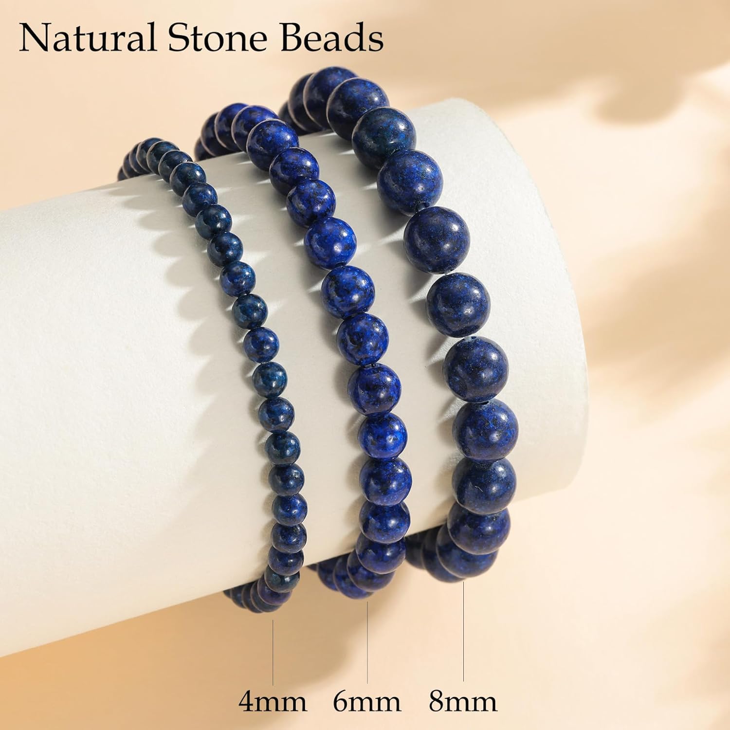 Womens Crystal Beaded Bracelets for Women Men Protective Energy Bracelet Natural Gemstone Bead Bracelet - Image 5