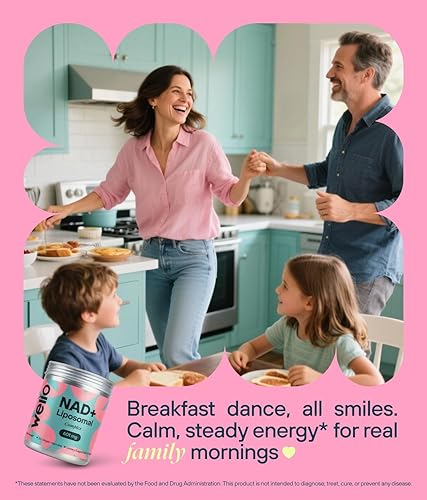 Miniatura 9 de Suplemento liposomal NAD+ - Complejo de alta pureza 601 mg - Alternativa NMN para energía celular, metabolismo saludable, función cognitiva, salud